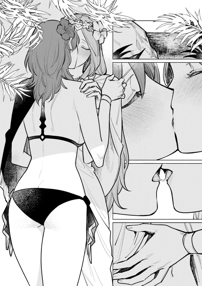 Katen no Kowairo page 15 featuring byleth eisner fire emblem three houses parody - swimsuit bikini hentai manga - read online free