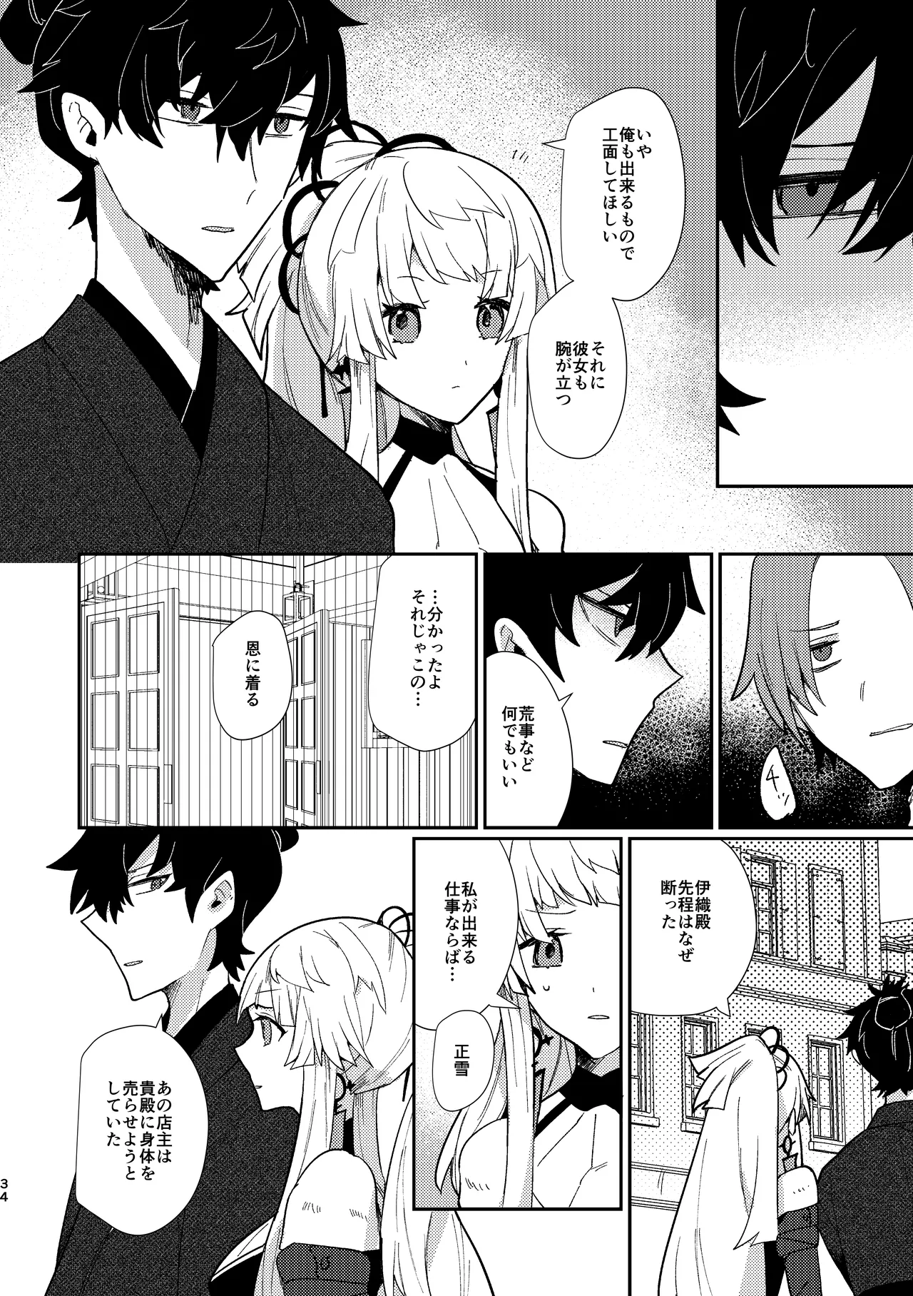 Tsuki-ochi karasu naite sōten ni mitsu page 33 featuring shousetsu yui fate grand order parody - sole female sole male hentai manga - read online free