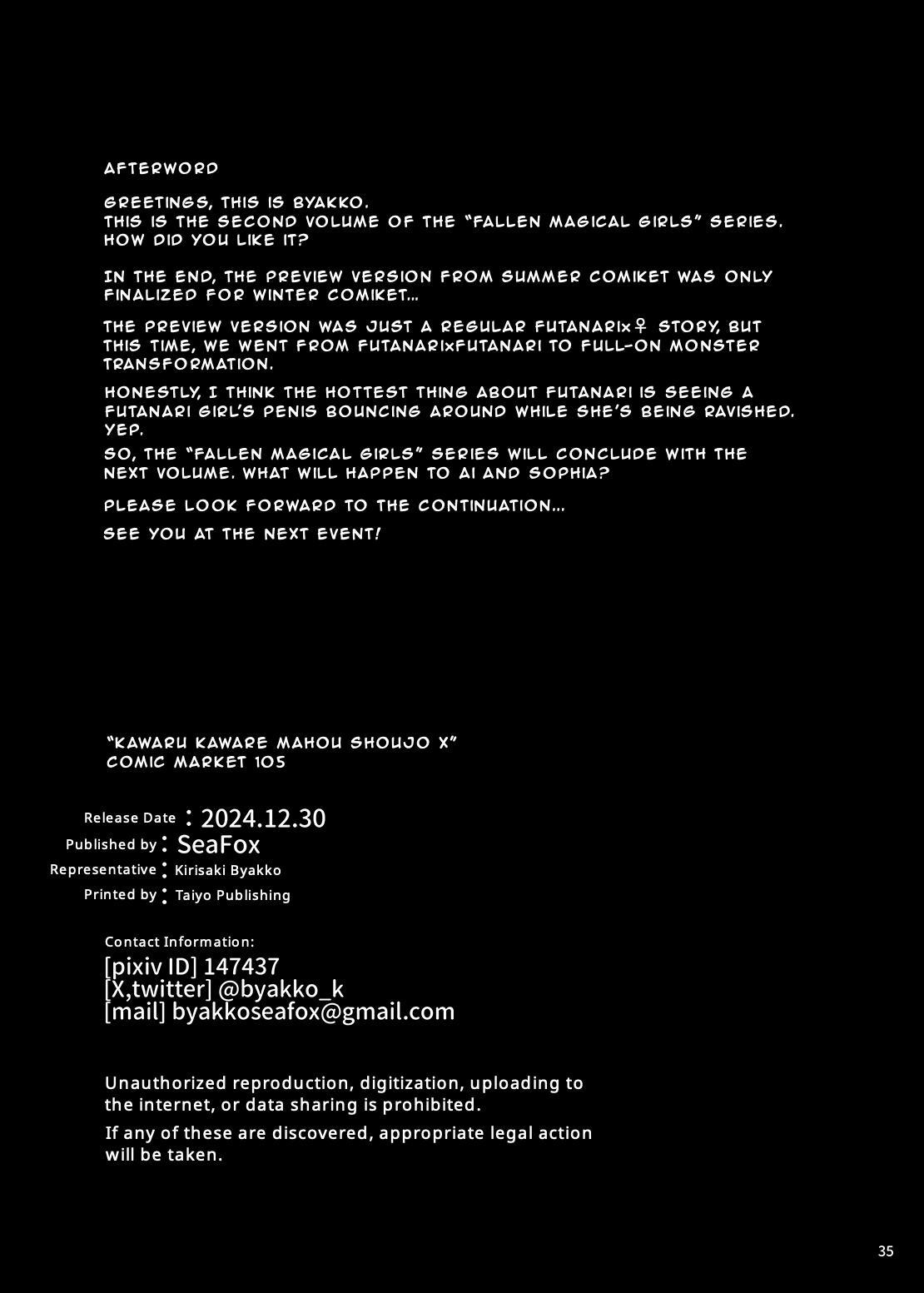 Kawaru Kaware Mahou Shoujo X | TransTransformed Magical Girl X page 33 original parody - nakadashi big breasts hentai manga - read online free