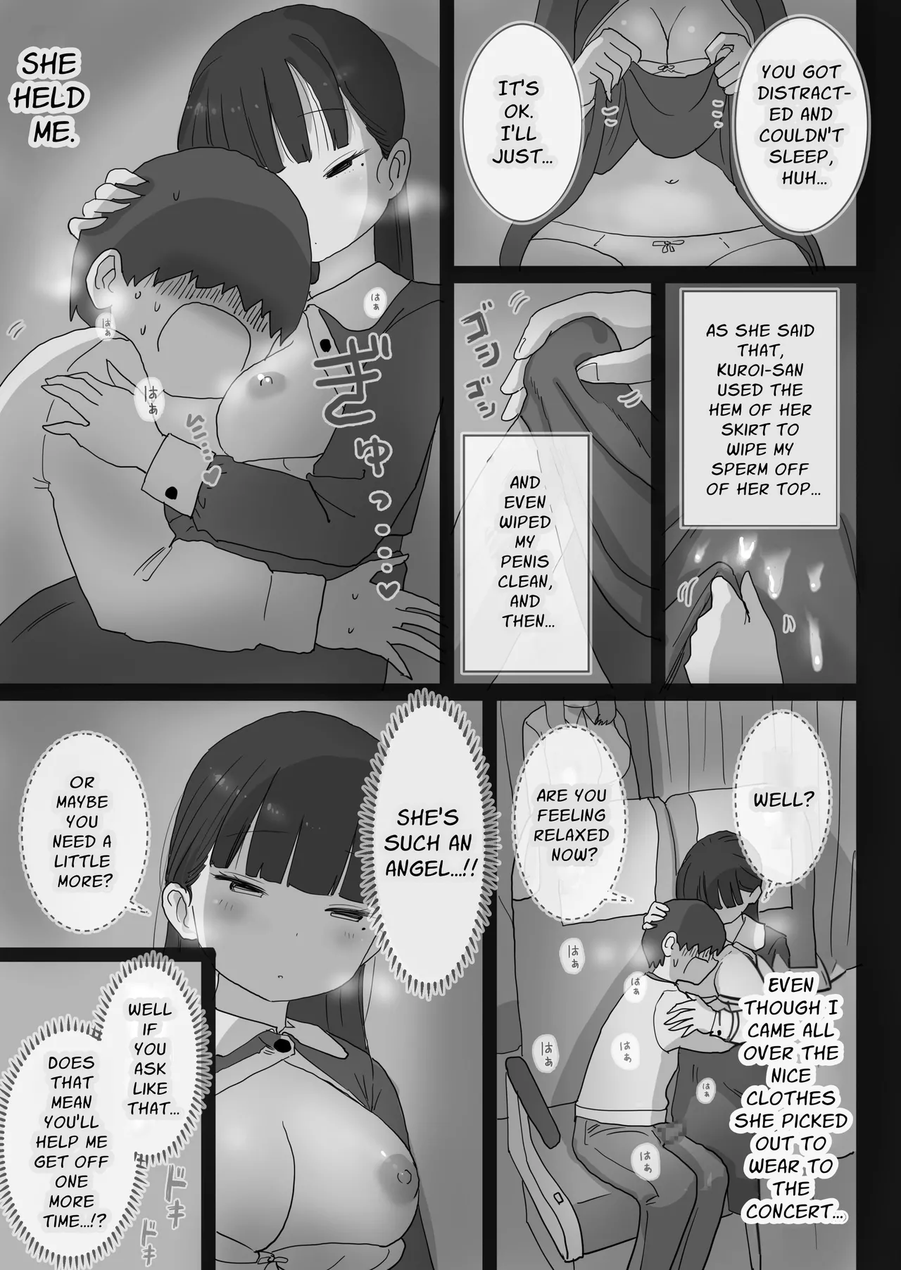 Yokou Bus Demo Kossori Nakadashi Sasete Kureru Classmate no Kuroi-san | My Classmate Kuroi Lets Me Secretly Creampie Her Even On An Overnight Bus page 17 original parody - sole female sole male hentai manga - read online free