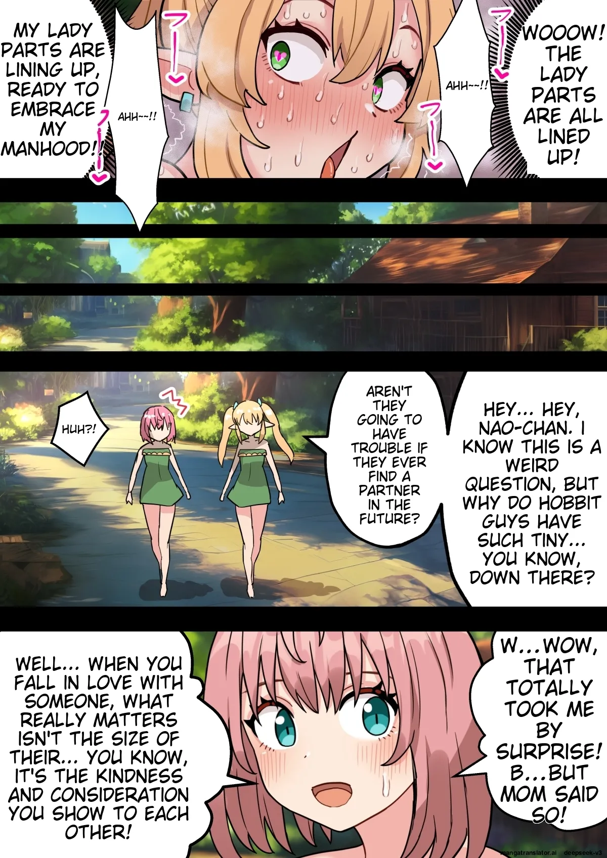 Tanshou Houkei Futanari Hobbit Shoujo ga Mahou no Yubiwa de Kyokon Seiyoku Monster ni naru Hanashi 1-3 page 66 original parody - futanari elf hentai manga - read online free