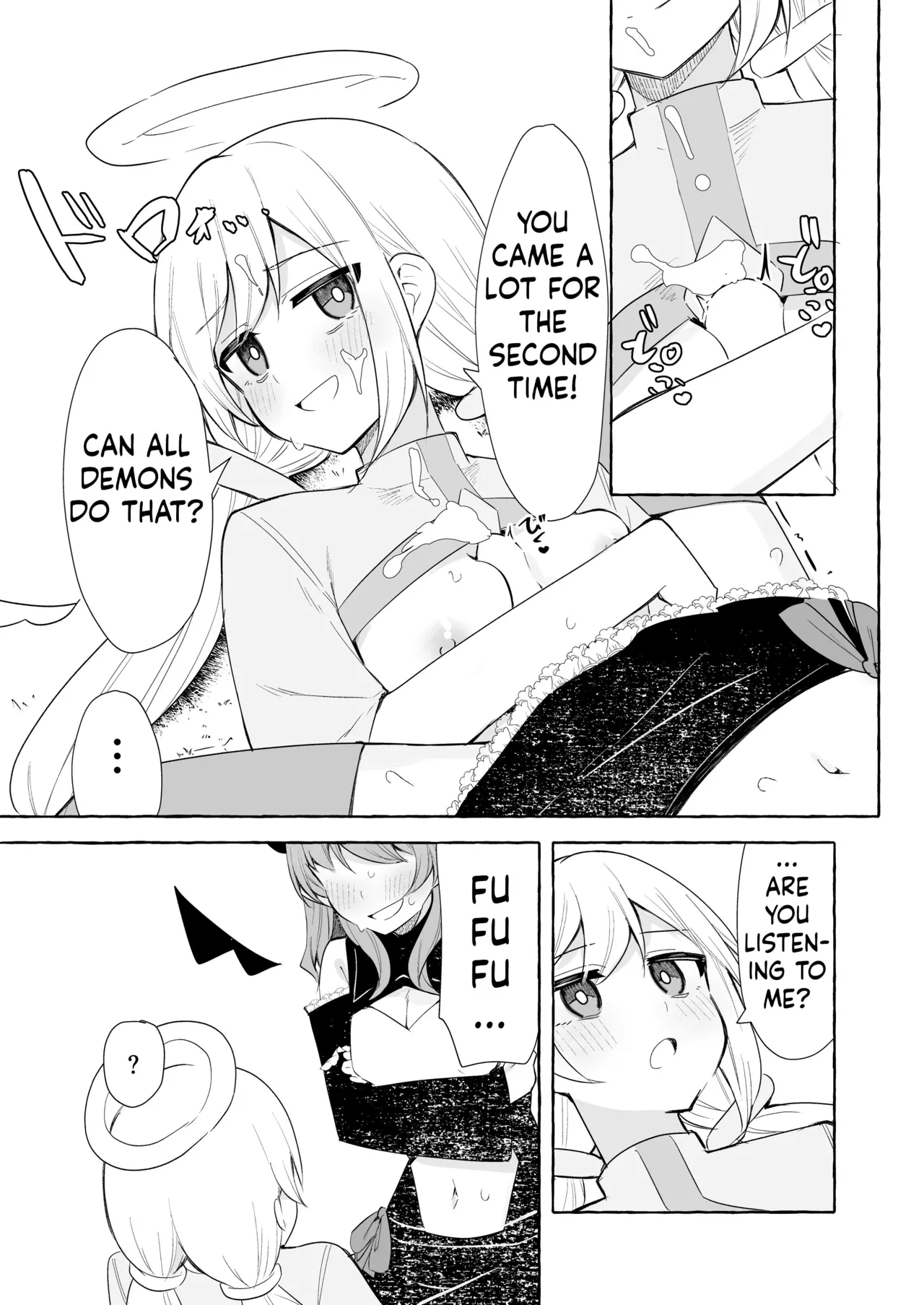 Futanari Akuma to Tenshii-chan page 15 original parody - sole female nakadashi hentai manga - read online free