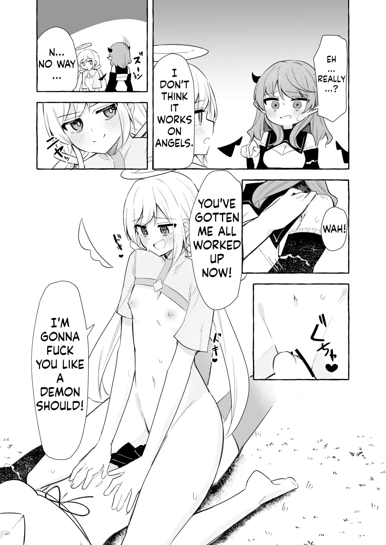 Futanari Akuma to Tenshii-chan page 17 original parody - sole female nakadashi hentai manga - read online free
