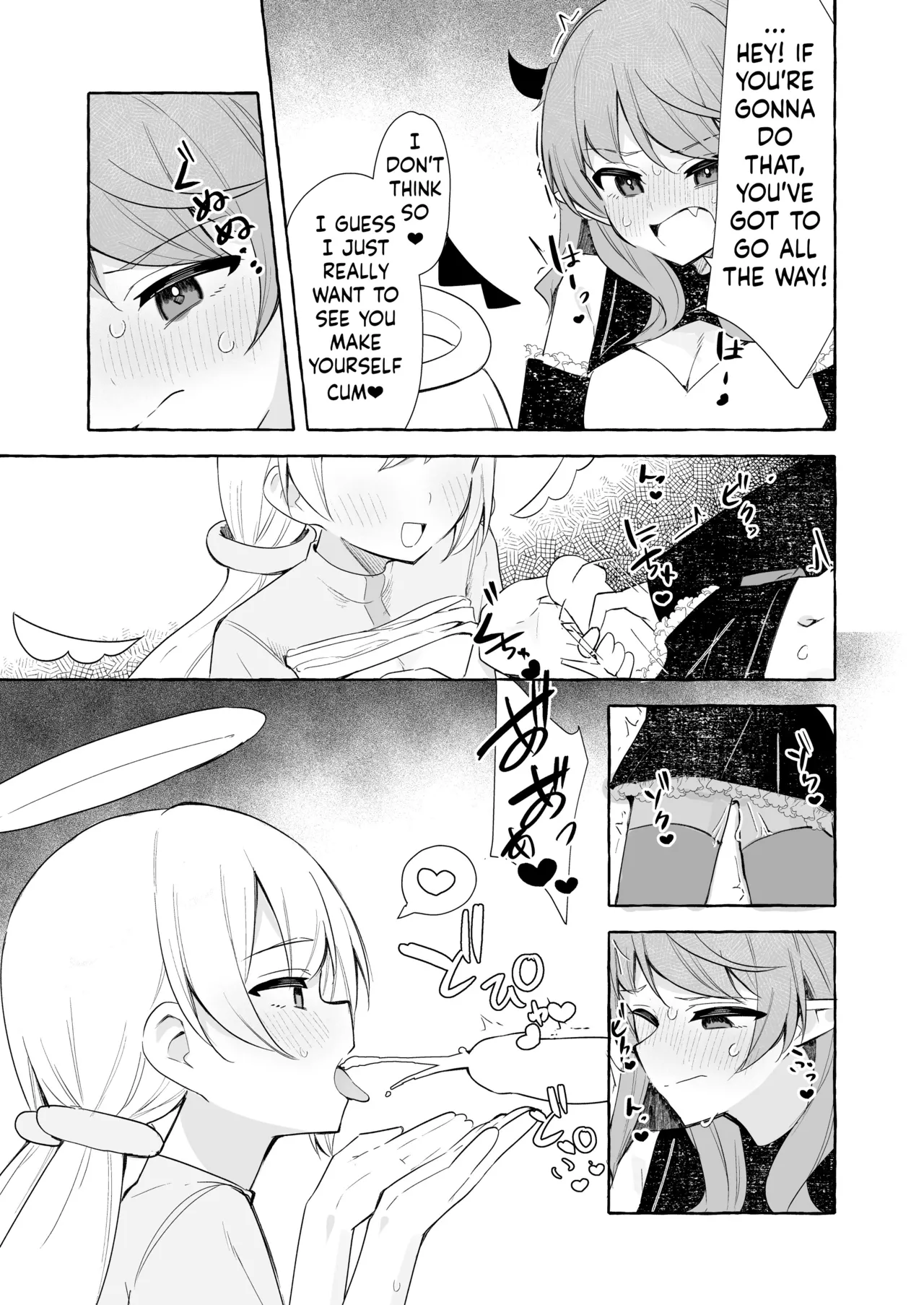 Futanari Akuma to Tenshii-chan page 9 original parody - sole female nakadashi hentai manga - read online free
