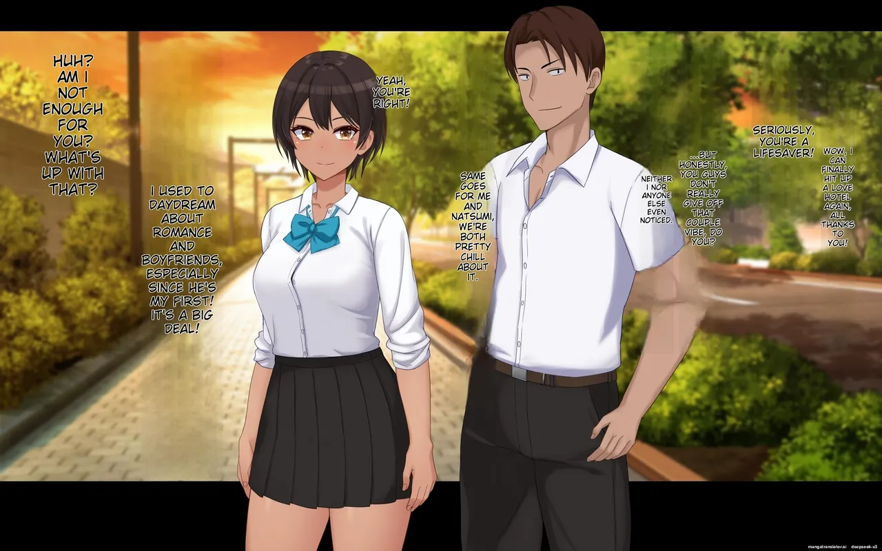 Naka ga Ii Onna Tomodachi wa Aitsu no Kanojo datta page 213 original parody - swimsuit mmf threesome hentai manga - read online free