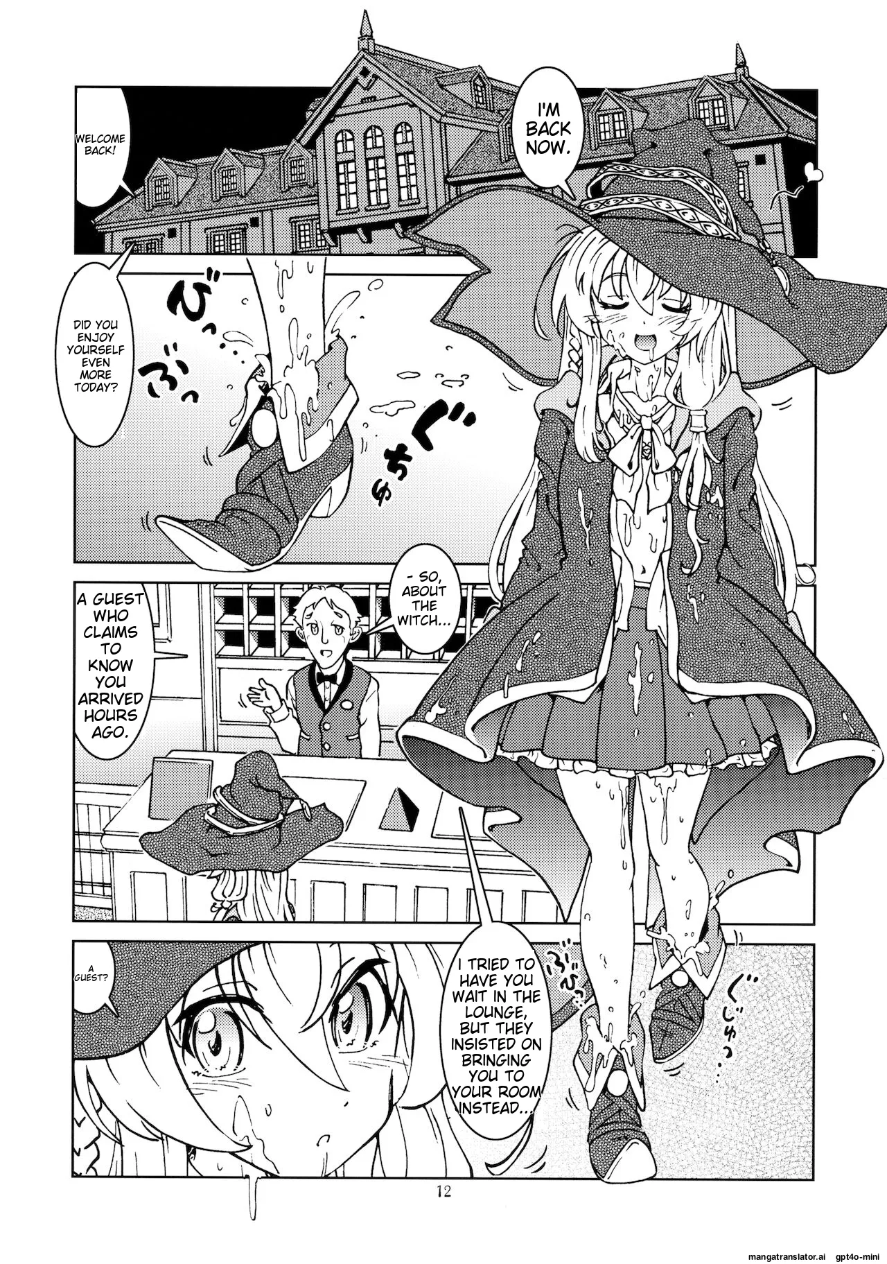 Tabitabi Nikki ni wa Shirusenakatta Koto. 2 page 13 featuring elaina majo no tabitabi parody - rough translation stockings hentai manga - read online free