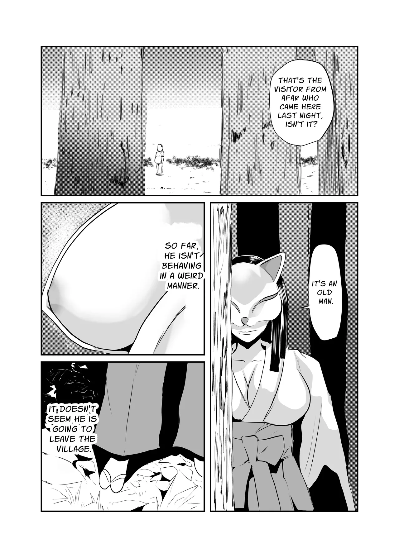 [Chikuwa-kai (Fuyutsuki)] Inshuu-mura Tai Tanetsuke Oji-san | Traditional Village vs The Mating Man [English] [sakurei] page 17 original parody - big breasts masked face hentai manga - read online free