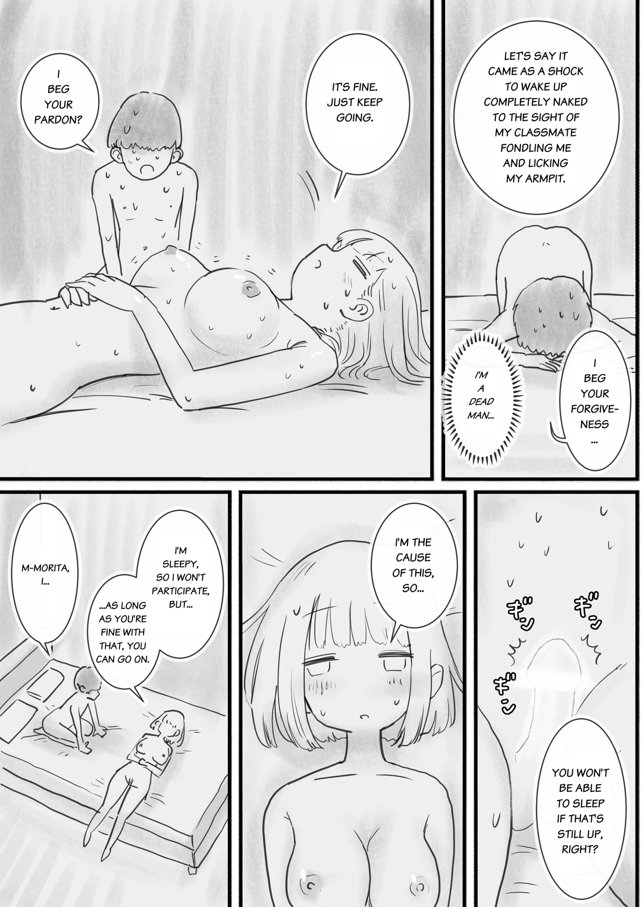 Neteru Aida Karada o Jiyuu ni Tsukawasetekureru Classmate no Morita-san | My Classmate Morita Who Lets Me Use Her Body Freely While She Sleeps page 18 original parody - sole female sole male hentai manga - read online free