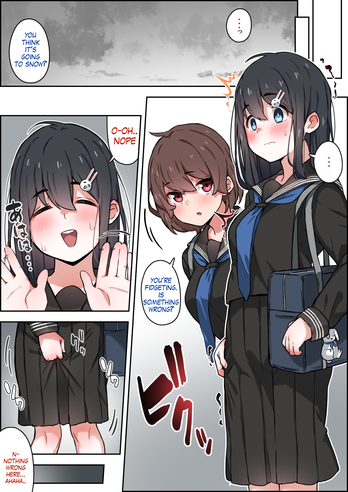 Walking back home in the winter with my childhood friend page 21 original parody - full color mosaic censorship hentai manga - read online free