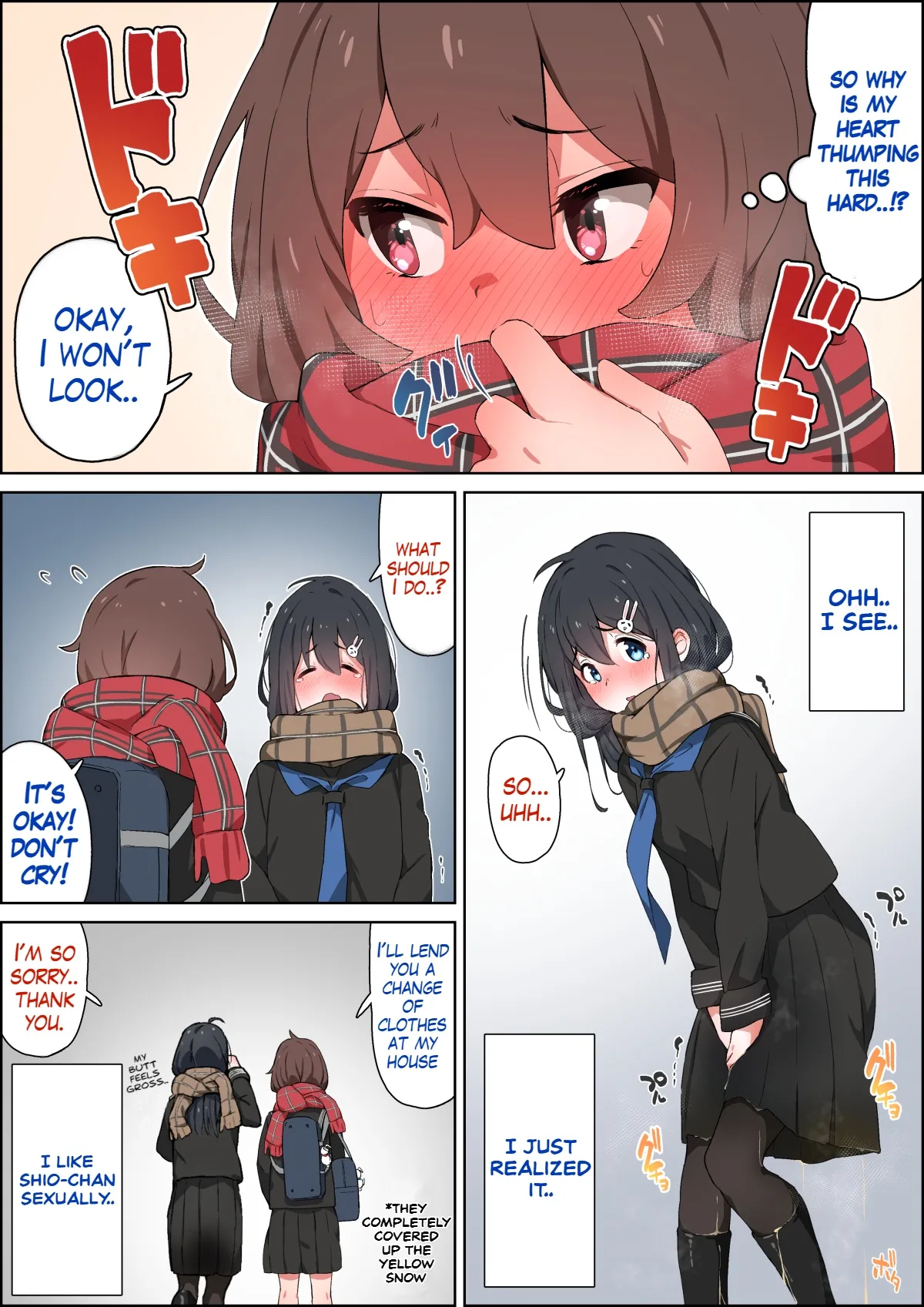 Walking back home in the winter with my childhood friend page 9 original parody - full color mosaic censorship hentai manga - read online free