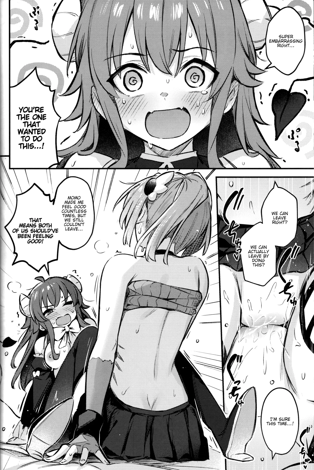 Mazoku wa Shukuteki to Nakayoshi Shinai to Derarenai Heya ni, Tojikomerarete Shimatta! page 27 featuring yuko yoshida machikado mazoku parody - gloves thigh high boots hentai manga - read online free