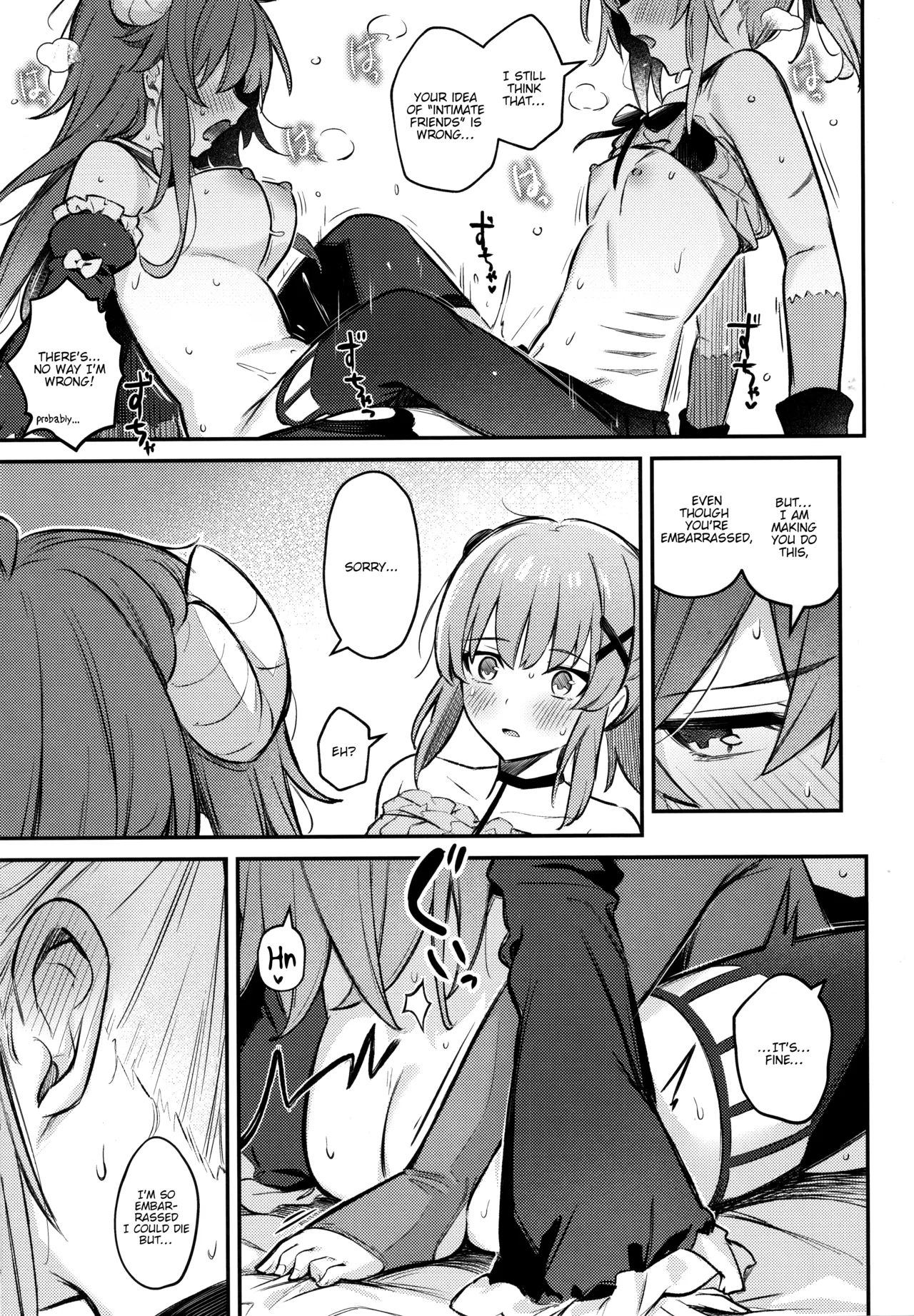 Mazoku wa Shukuteki to Nakayoshi Shinai to Derarenai Heya ni, Tojikomerarete Shimatta! page 28 featuring yuko yoshida machikado mazoku parody - gloves thigh high boots hentai manga - read online free