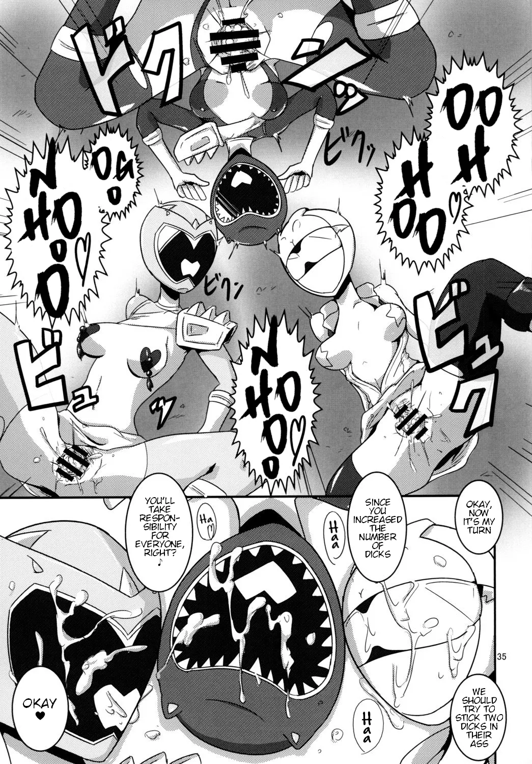 Tokumei Bitch VS Kiwamete Brave na Bitch DIRECTOR'S CUT page 36 featuring youko usami tokumei sentai go-busters parody - cum swap group hentai manga - read online free