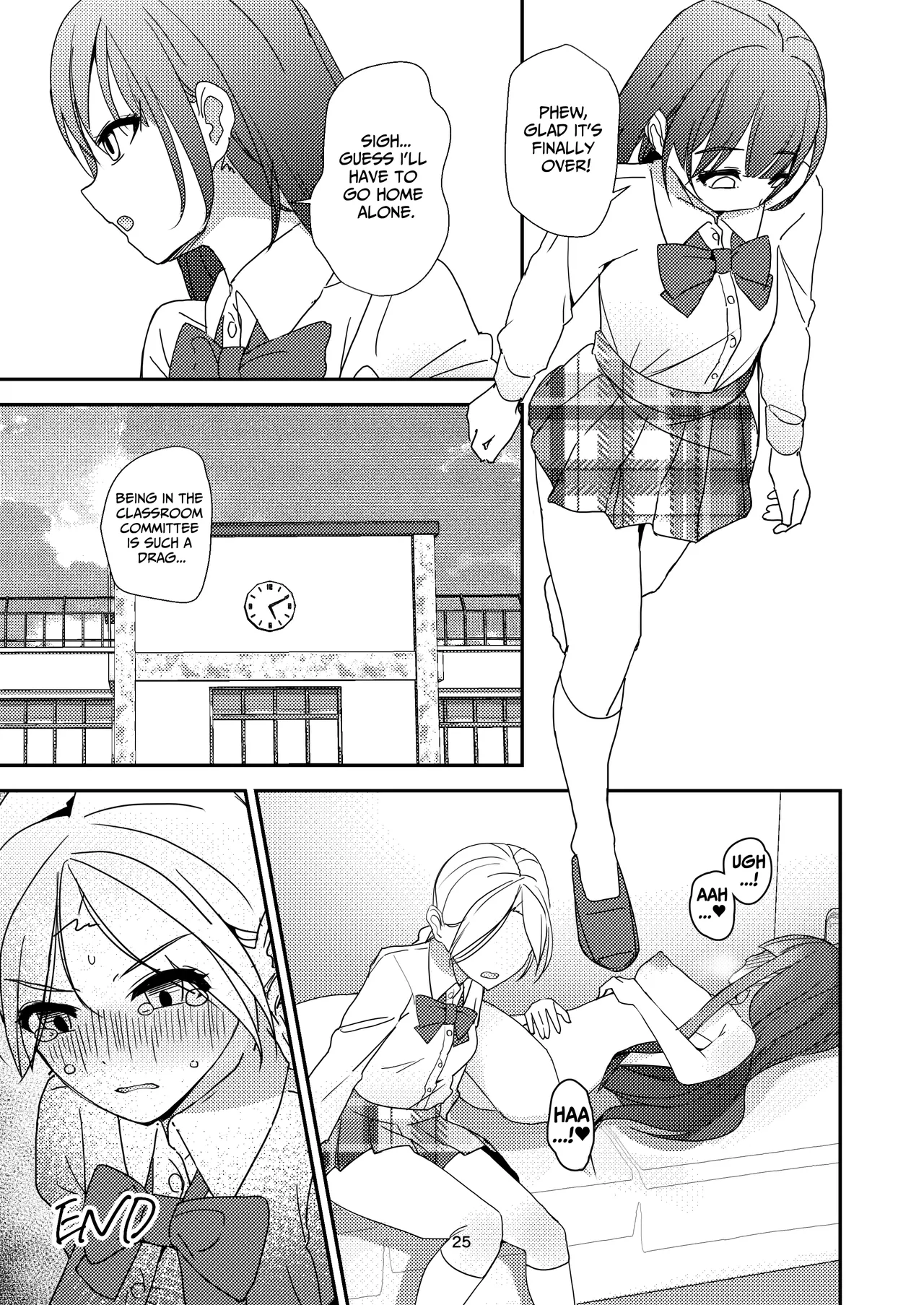 A Tense Yuri Eromanga - She's Mine! page 25 original parody - yuri females only hentai manga - read online free