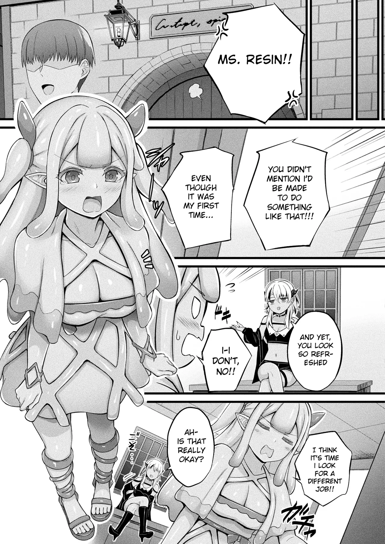 Slime Musume Meruru no Ecchi na Oshigoto Ch. 1 | Slime Girl Meruru's Sexy Job - Episode 1 page 25 - transformation monster girl hentai manga - read online free