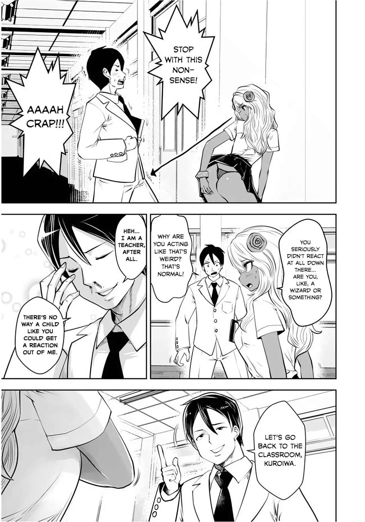 Black Gakkou ni Tsutomete Shimatta Sensei - Transferred to the Gyaru Academy vol 1 page 46 - big breasts gyaru hentai manga - read online free