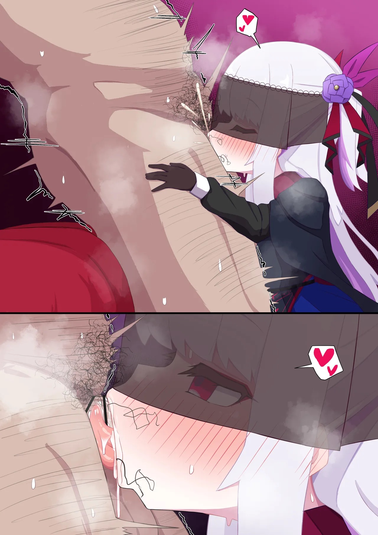 ヴァンパイア様にお口で搾られる page 14 original parody - dark skin blowjob hentai manga - read online free