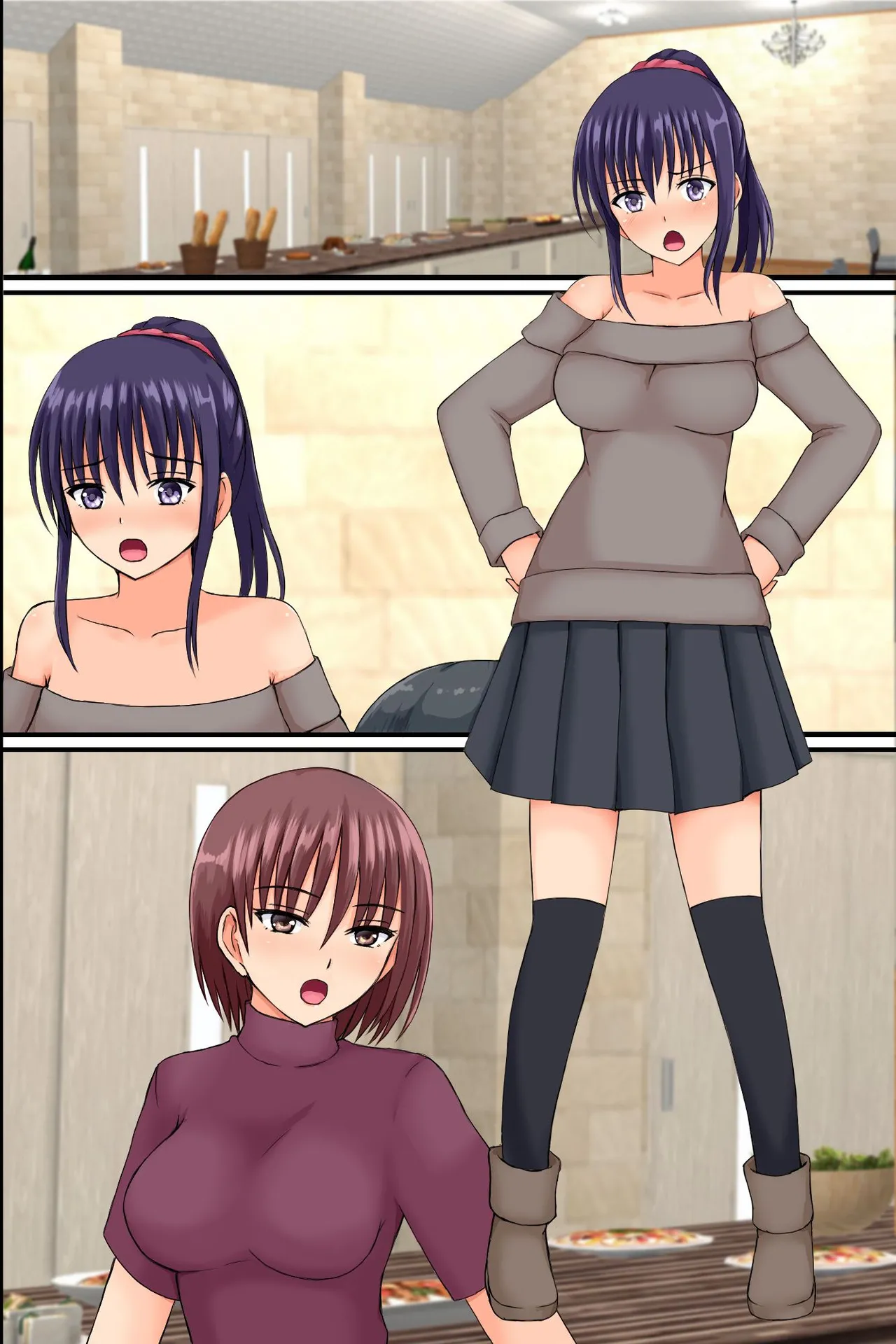 底辺主人公が巨乳女先輩で童貞卒業したりツンデレ幼なじみを便女にしたりする話 page 44 original parody - big breasts full color hentai manga - read online free