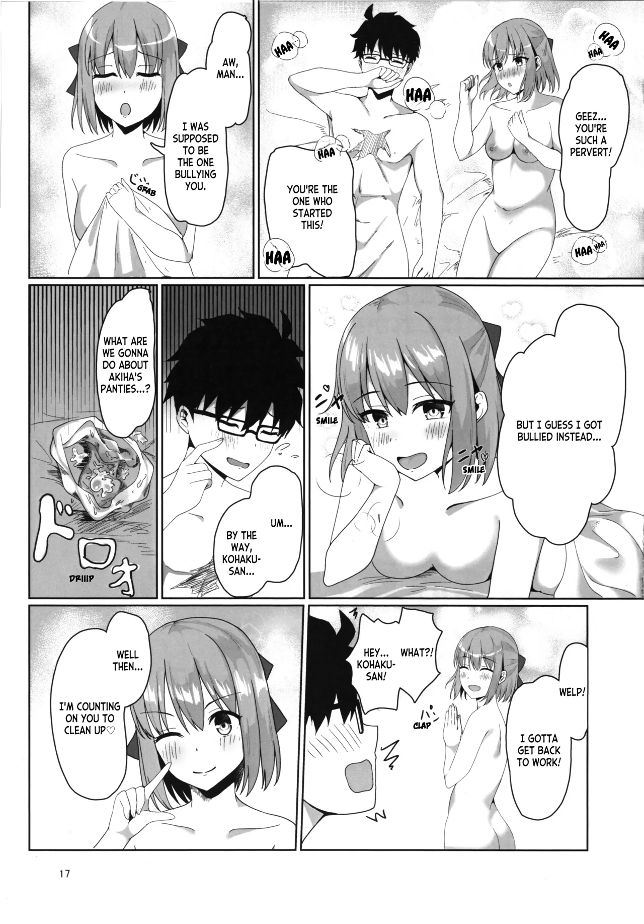 Kohaku wa Shiki o Ijimetai | Kohaku Wants to Bully Shiki page 16 featuring shiki tohno tsukihime parody - glasses bondage hentai manga - read online free