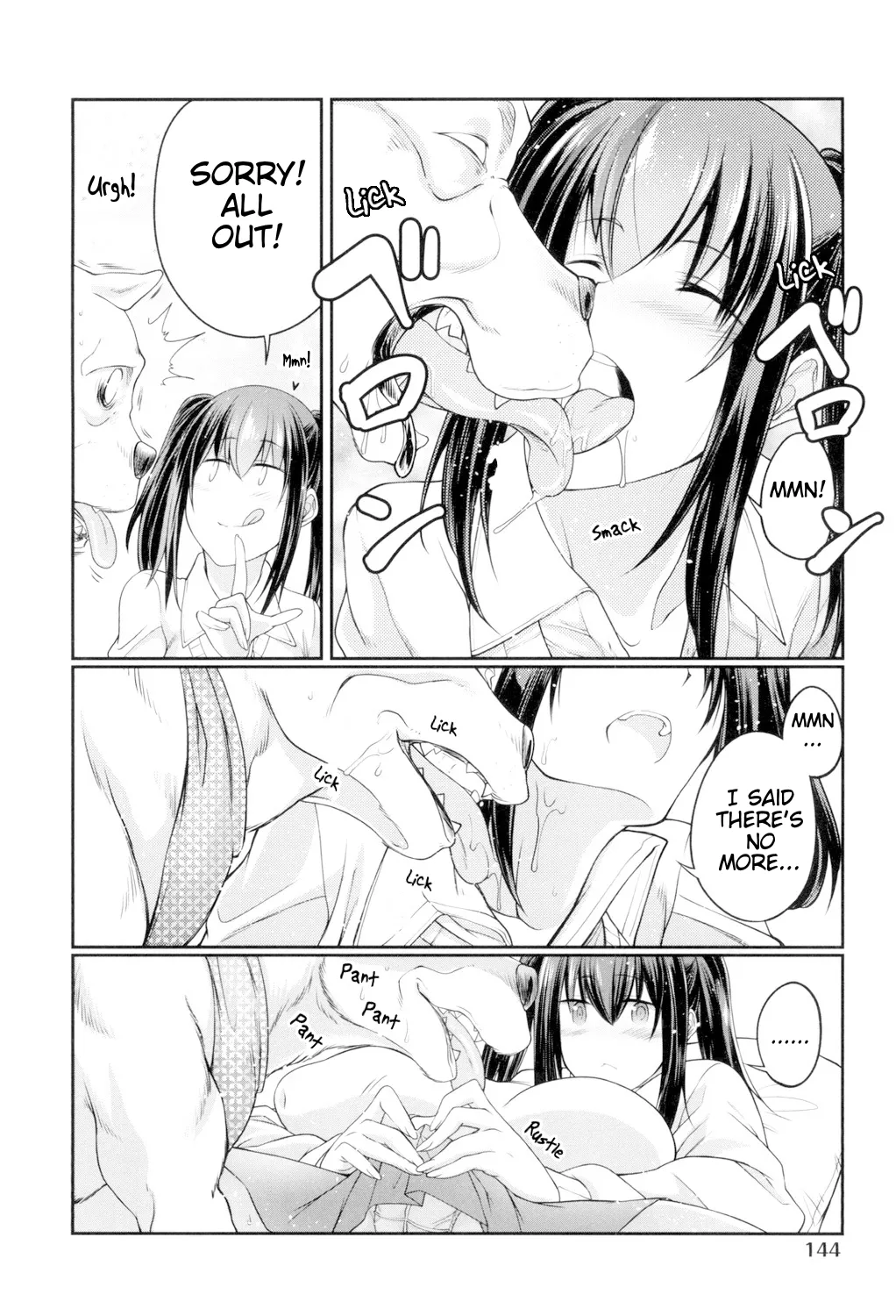 Juukan Koimonogatari | Bestiality Love Stories page 146 - kissing big breasts hentai manga - read online free