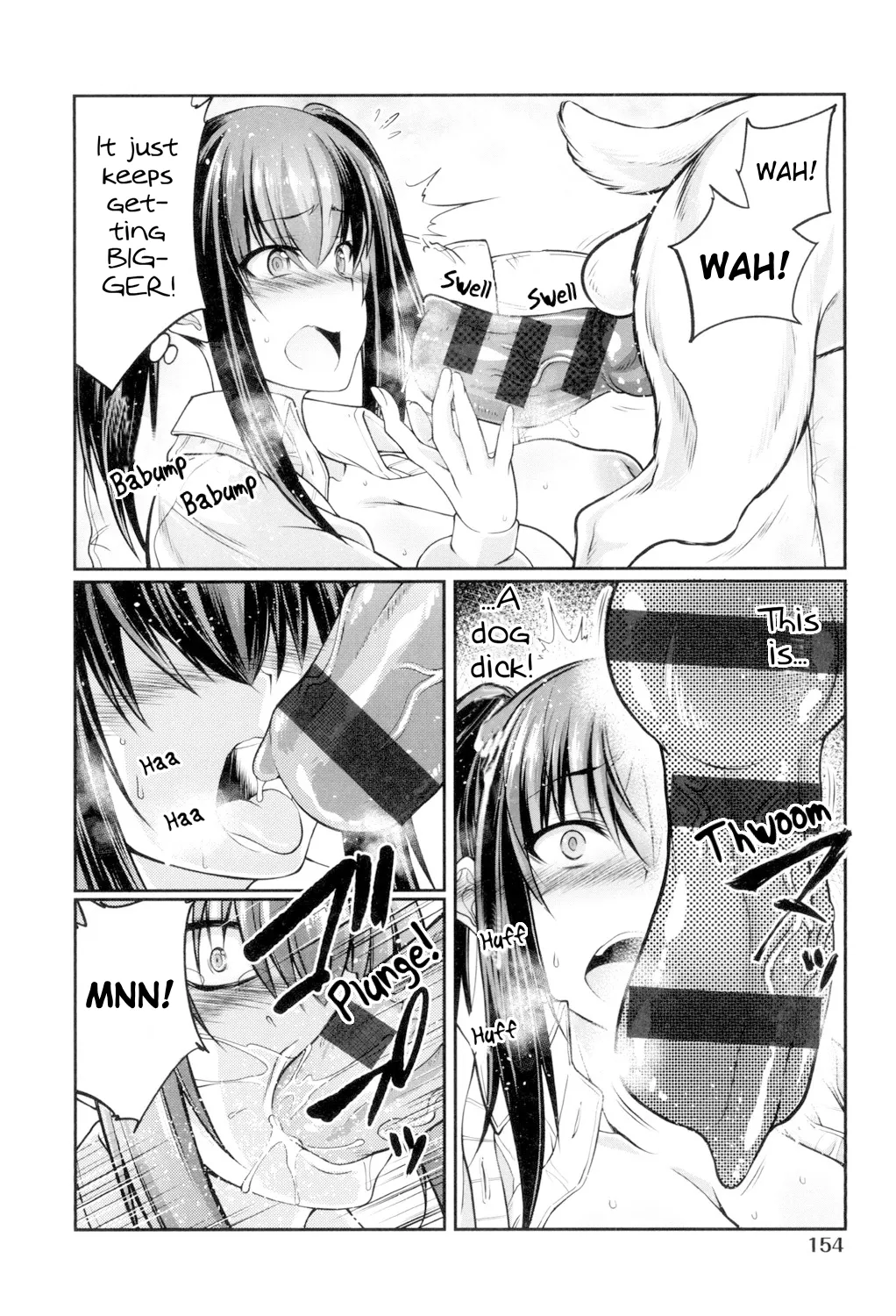 Juukan Koimonogatari | Bestiality Love Stories page 156 - kissing big breasts hentai manga - read online free