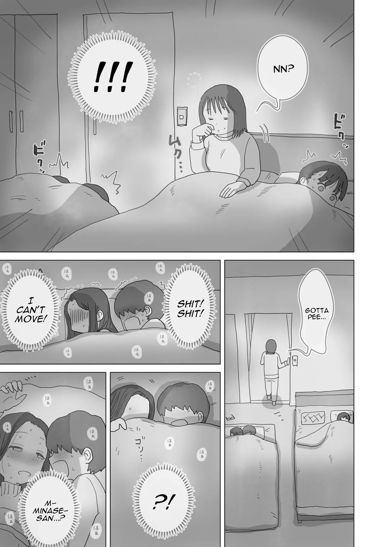 [Hiyashi Makura] Aru Ooyuki no Tsumetai Yoru Boku no Ie no Futon no Naka de Beit-saki no Onnanoko-tachi ga Naisho de Micchaku Atatame Ecchi Shite Kureta. | One Cold Snowy Night, My Colleague Secretly Had Intimate Warm-up Sex With Me Under The Bed Sheets. [English] [Darg777 Translations] page 36 original parody - sole male mosaic censorship hentai manga - read online free