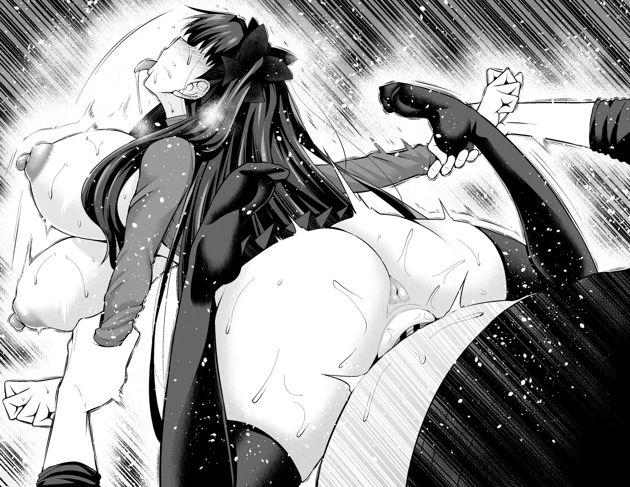 Tōsakarin, Shinji to hikōki-gokko ❤ | 遠坂凛、慎二と飛行機ごっこ❤ page 14 featuring shinji matou fate stay night parody - stockings big breasts hentai manga - read online free
