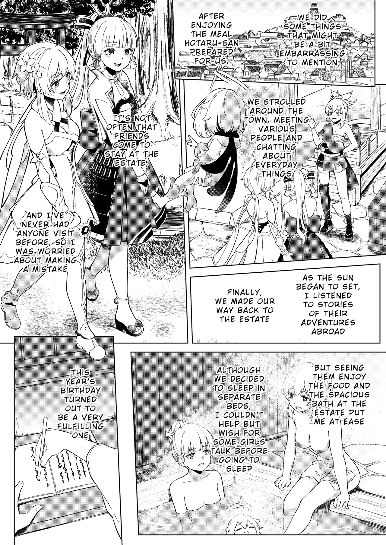 Shirasagi Nikki page 10 featuring lumine genshin impact parody - yuri kissing hentai manga - read online free
