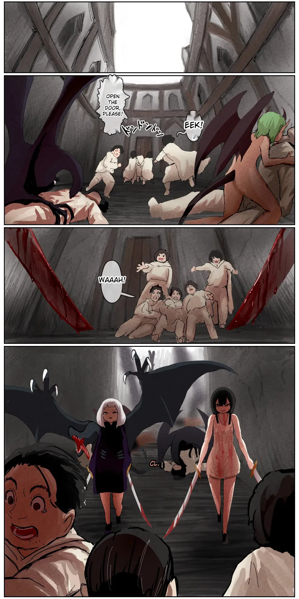 Haiboku Kenshi ~ The story of a woman who was defeated by a samurai Kenshi page 158 - rough translation hentai manga - read online free