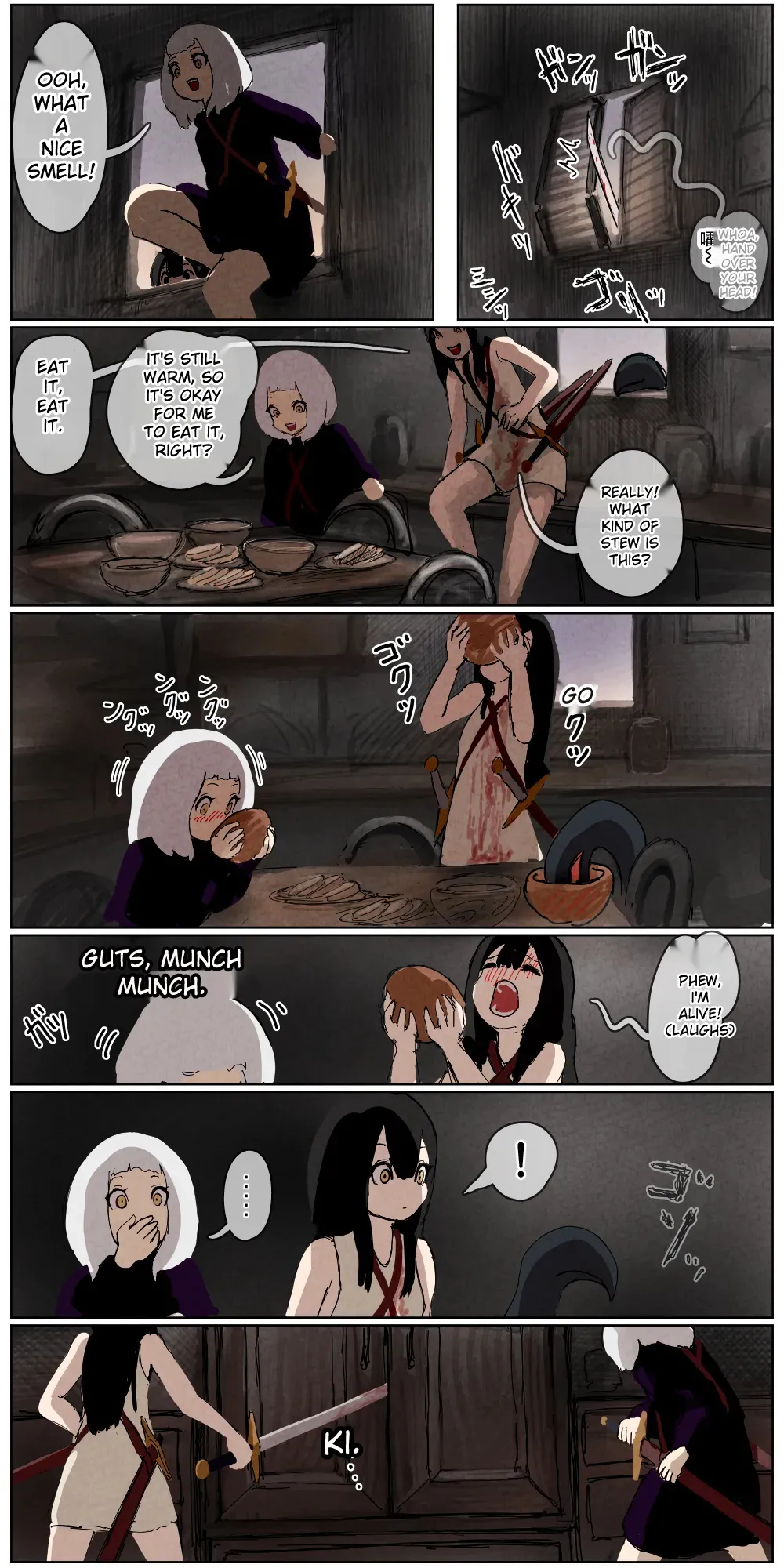 Haiboku Kenshi ~ The story of a woman who was defeated by a samurai Kenshi page 165 - rough translation hentai manga - read online free
