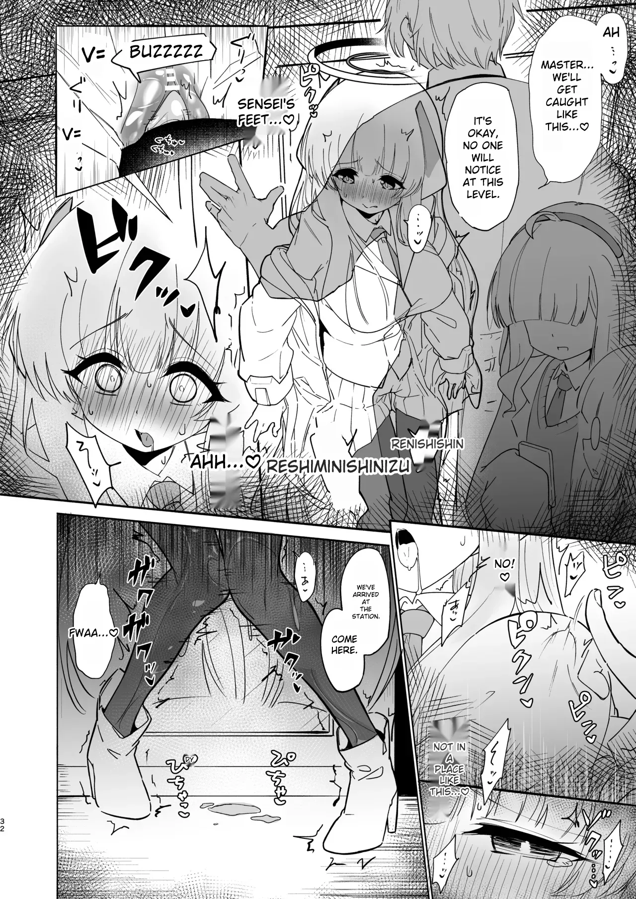 Kono Chokyo wa Renshu... Desu yo ne? | This training is practice...right? page 32 featuring noa ushio blue archive parody - bdsm big breasts hentai manga - read online free