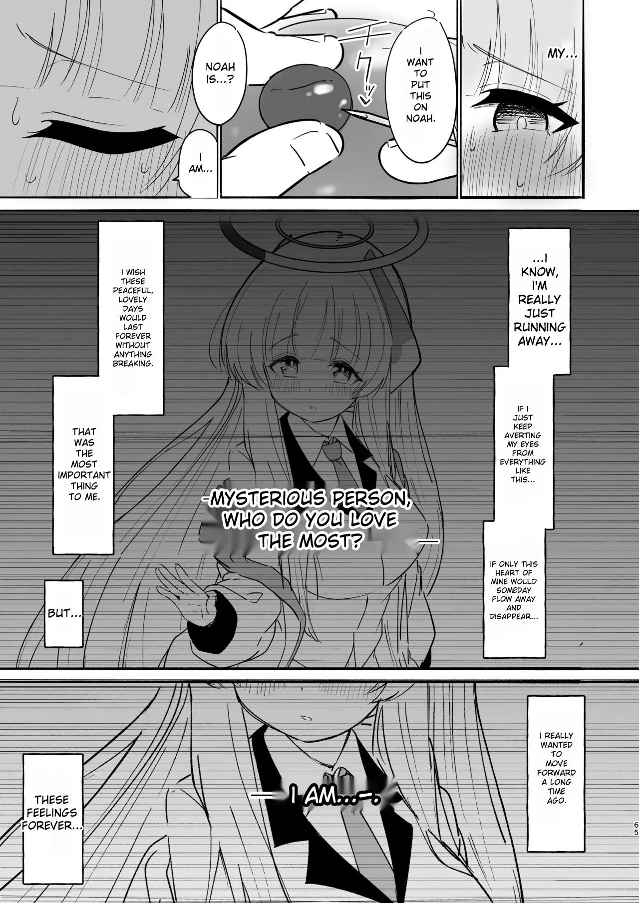This training is practice...right? page 65 featuring noa ushio blue archive parody - rough translation ahegao hentai manga - read online free