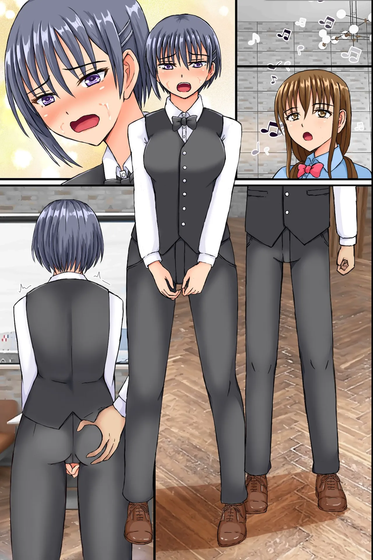 Shokuba ni Kyonyuu Tsuma-tachi ni Anji o Kakete Mitara Akkenaku Zenin Chinochishimashita. Ayatsuri Souchi de Okkanai Shokuba no Hitozuma Joushi mo Bitch na Nikuana ni Shichaou! page 69 - full color group hentai manga - read online free