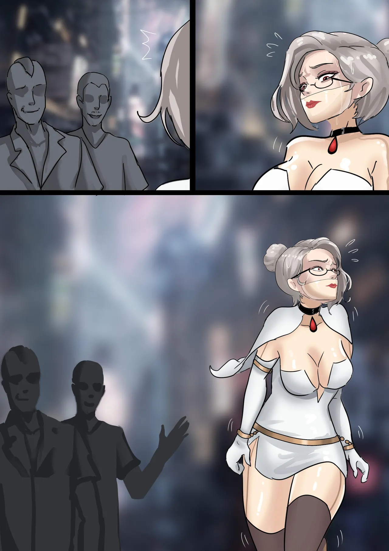 《完美的伪装拘束 》美女被精密道具伪装拘束 被迫拘束行走 被路人肆意玩弄无法反抗 page 25 original parody - gag glasses hentai manga - read online free