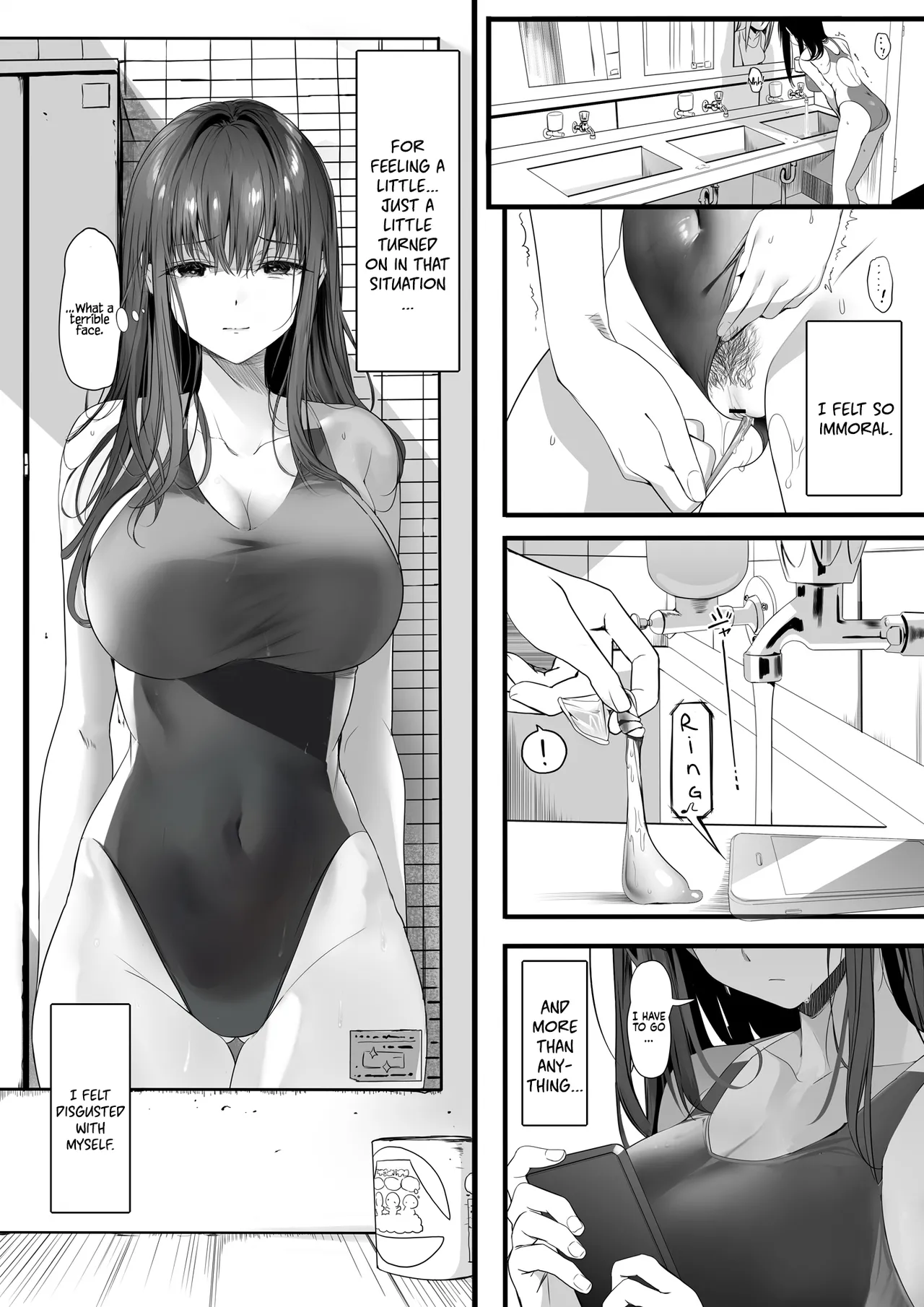 Suieibu no Seisokei Osananajimi ga DQN ni Moteasobareru Ichibushijuu | The Whole Story of My Neat Childhood Friend in the Swimming Club Being Toyed With by a Dumbass page 36 original parody - sole female nakadashi hentai manga - read online free