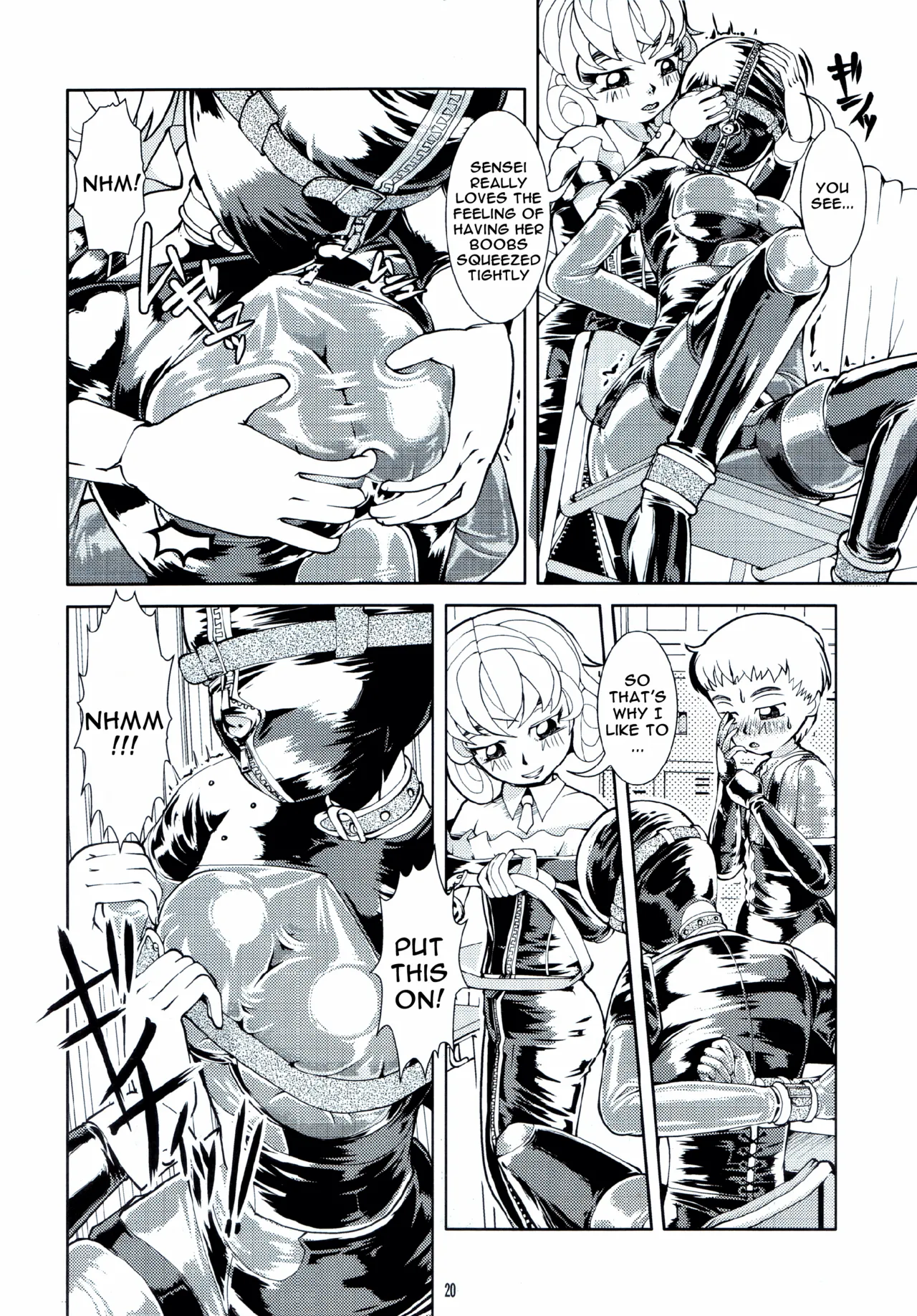 Fetish Academy page 20 - blindfold femdom hentai manga - read online free