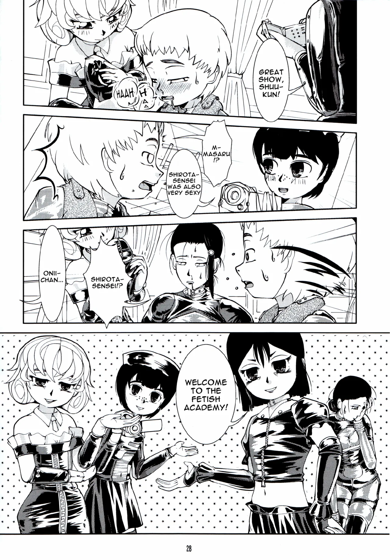 Fetish Academy page 28 original parody - gag femdom hentai manga - read online free