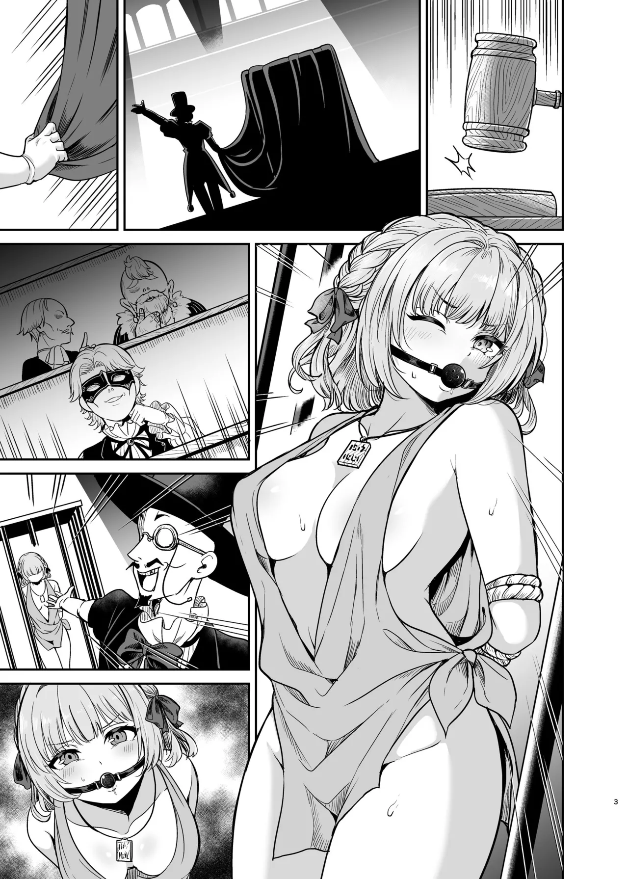 [Seika Kairaku Shoten (Takeshisu)] Yandere Ojou-sama no Seidorei Kyouiku ~Meimon Kizoku no Ojou-sama ga Kaitorareta Saki wa Osananajimi no Ie deshita~ page 48 original parody - mosaic censorship stockings hentai manga - read online free