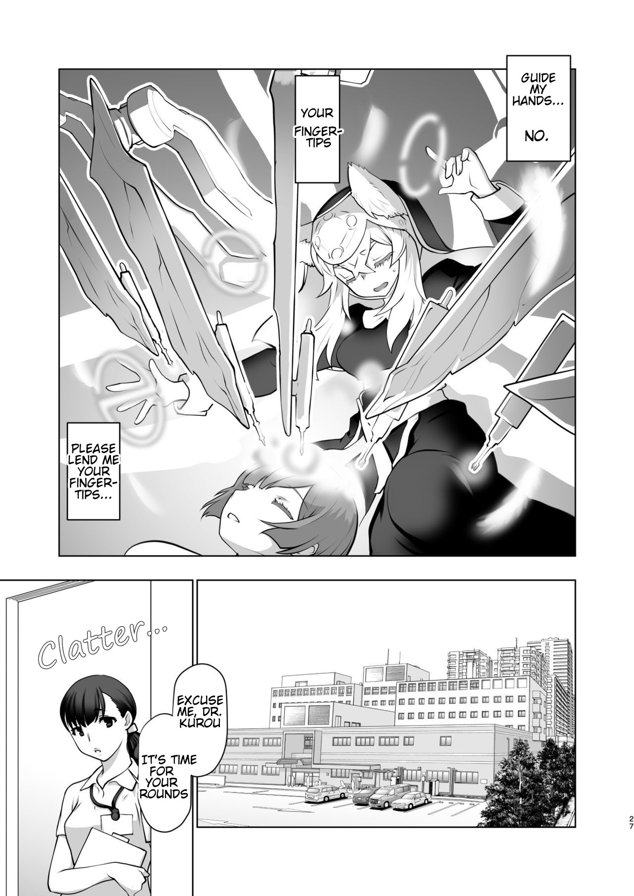 Ki ga Tsuitara Isekai de Seishokusha Yattemashita. Douyara Tenshoku mitai desu. | Before I knew it, I was working as a sex worker in another world. It seems like it's my calling page 27 original parody - rough translation stockings hentai manga - read online free