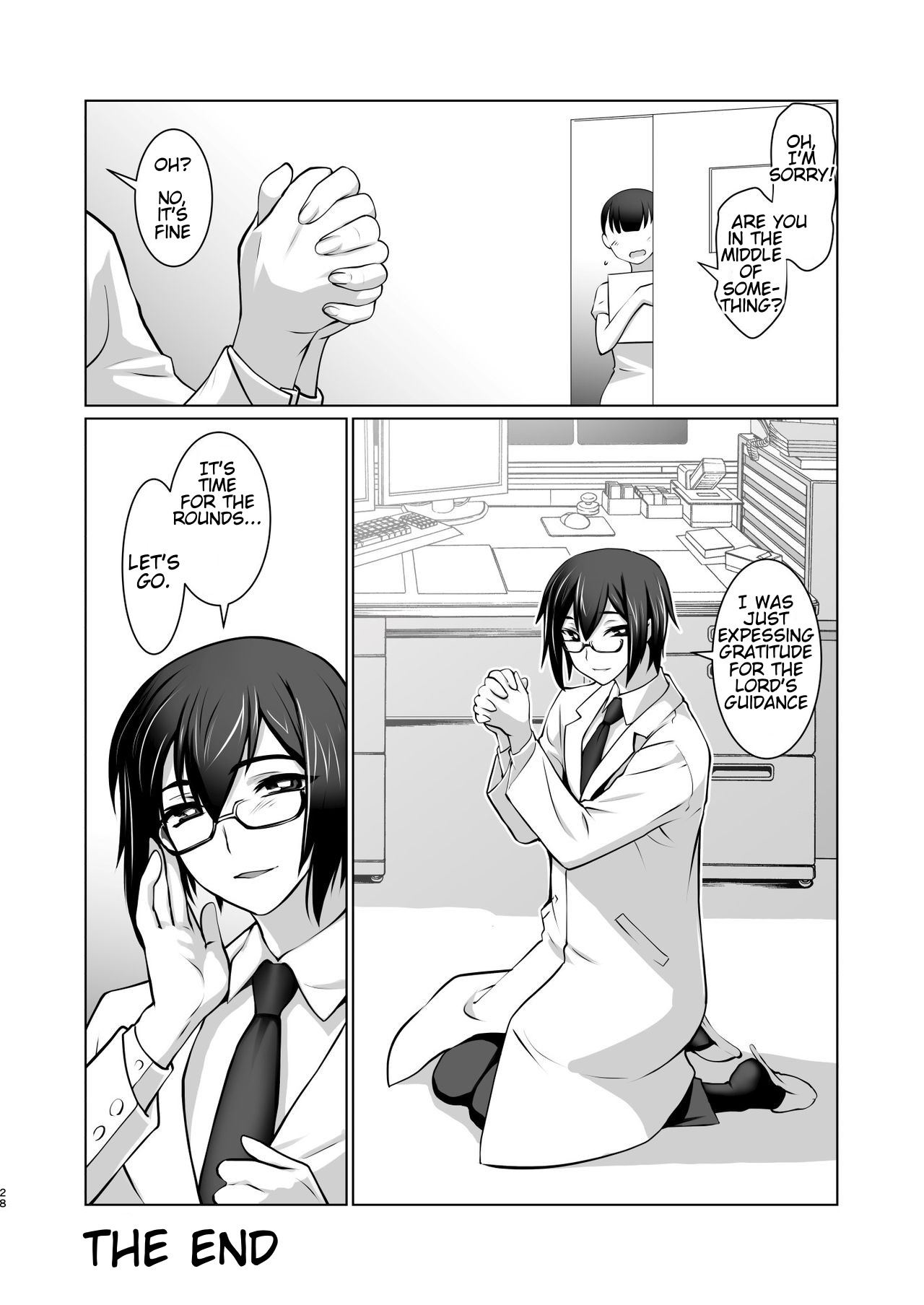 Ki ga Tsuitara Isekai de Seishokusha Yattemashita. Douyara Tenshoku mitai desu. | Before I knew it, I was working as a sex worker in another world. It seems like it's my calling page 28 original parody - nun stockings hentai manga - read online free