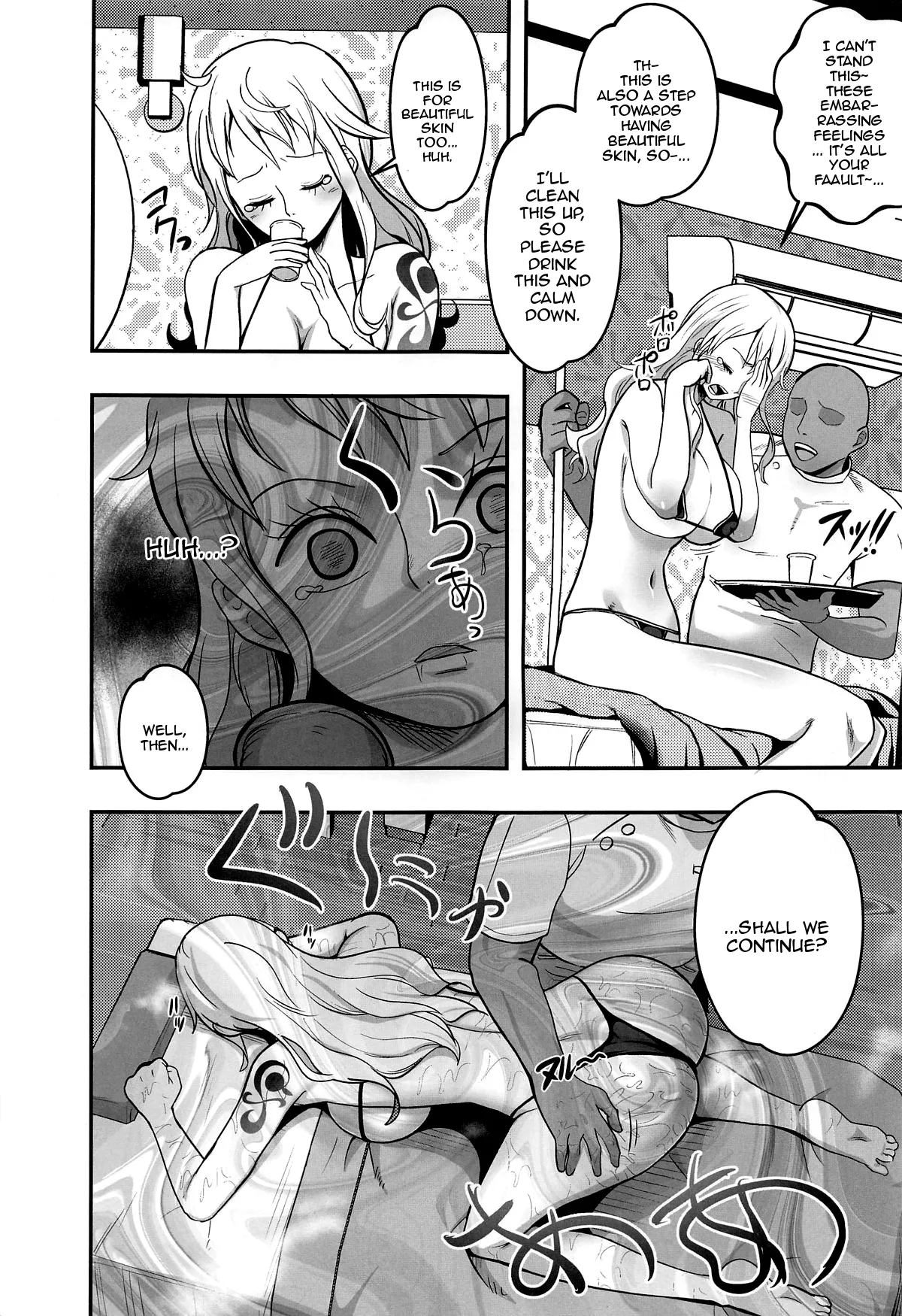 [Shimono Cable] Nami-san Ofuro no Ato ni Oil Massage wa Ikaga? | Nami-san, How Would You Like an Oil Massage After Your Bath? (One Piece) [English] {Doujins.com} page 10 featuring nami one piece parody - big breasts big ass hentai manga - read online free