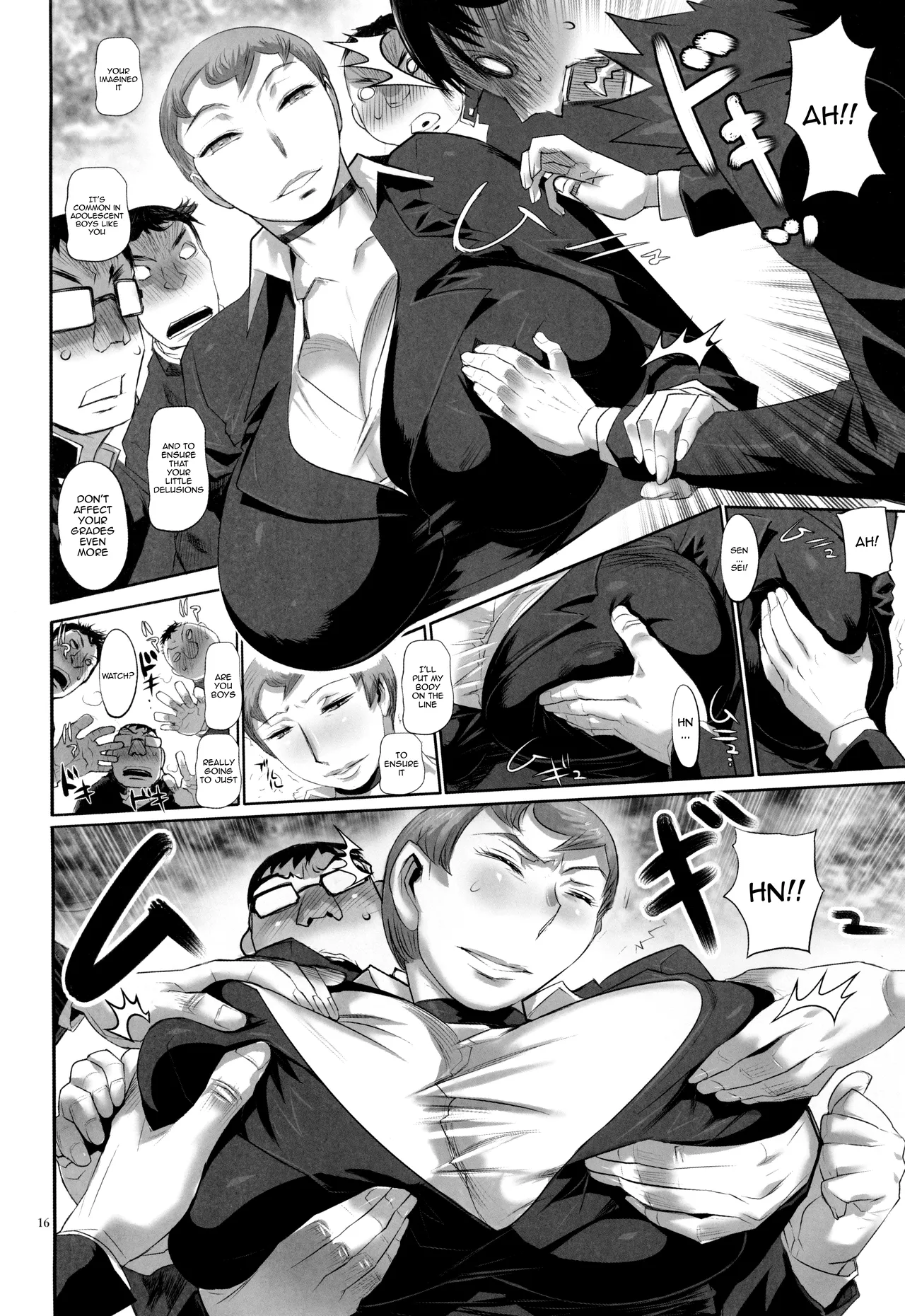 Sensei!! Test Chuu ni Fukinshin Desu | The Teacher Does Not Hold Back Even During Tests page 16 original parody - business suit milf hentai manga - read online free