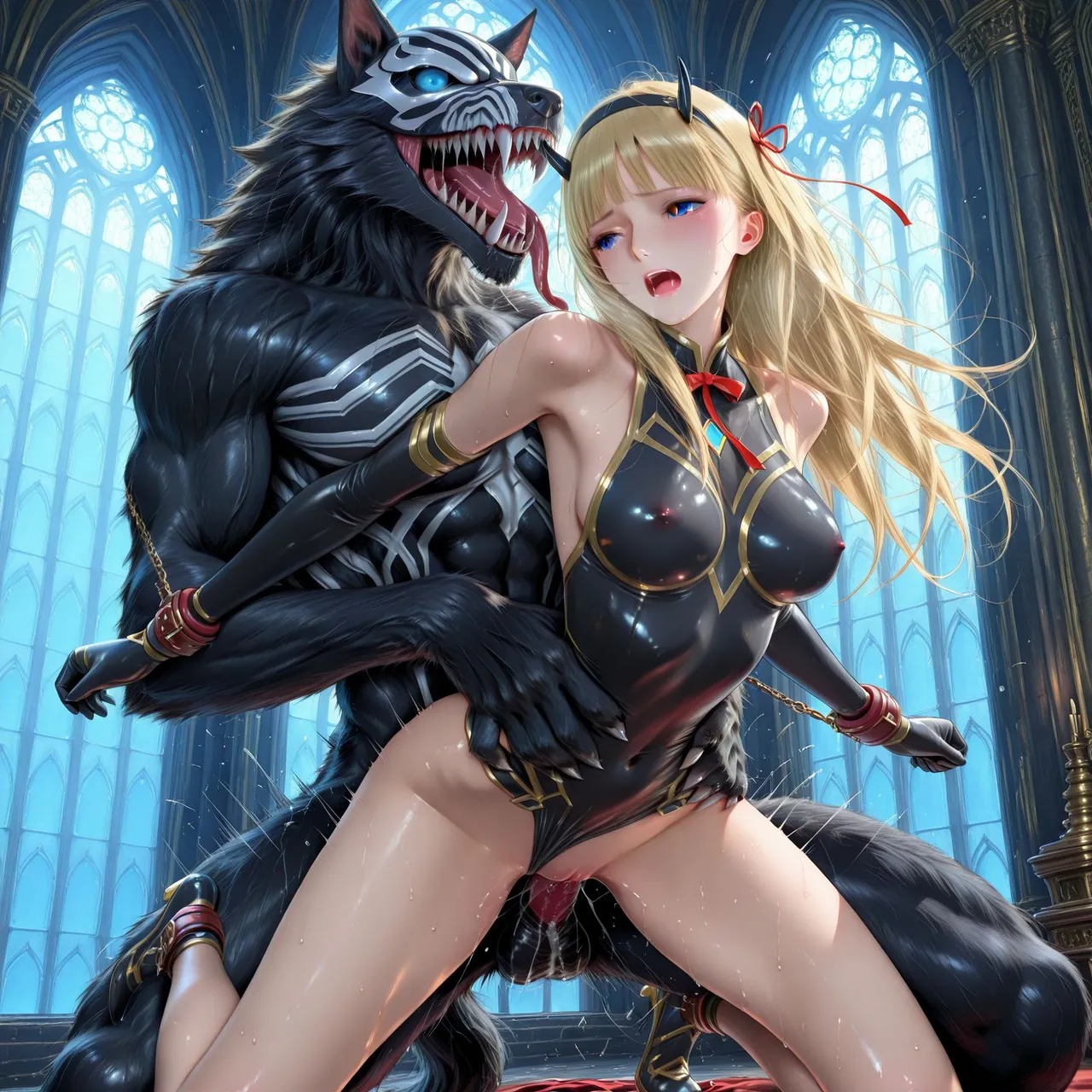 [ppkkmoon X BackyourLuck (mogO-721)] ヒロイン敗辱〜5人の敵に代わるがわる〜 EX !! 去馬塞克及補圖 (De-mosaic and add-image) Heroine Haijoku ~5-nin no Teki ni Kawarugawaru~ | Heroine Violation: Swapped Between 5 Enemies[Chinese][with 雷电将军汉化] page 213 original parody - full color monster hentai manga - read online free