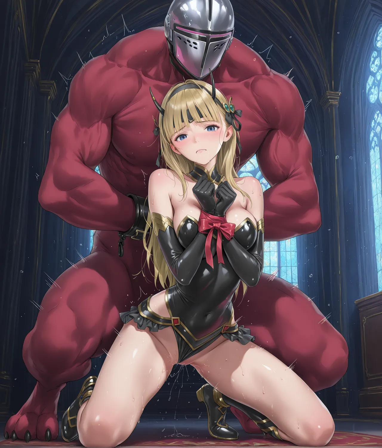 [ppkkmoon X BackyourLuck (mogO-721)] ヒロイン敗辱〜5人の敵に代わるがわる〜 EX !! 去馬塞克及補圖 (De-mosaic and add-image) Heroine Haijoku ~5-nin no Teki ni Kawarugawaru~ | Heroine Violation: Swapped Between 5 Enemies[Chinese][with 雷电将军汉化] page 262 original parody - full color monster hentai manga - read online free