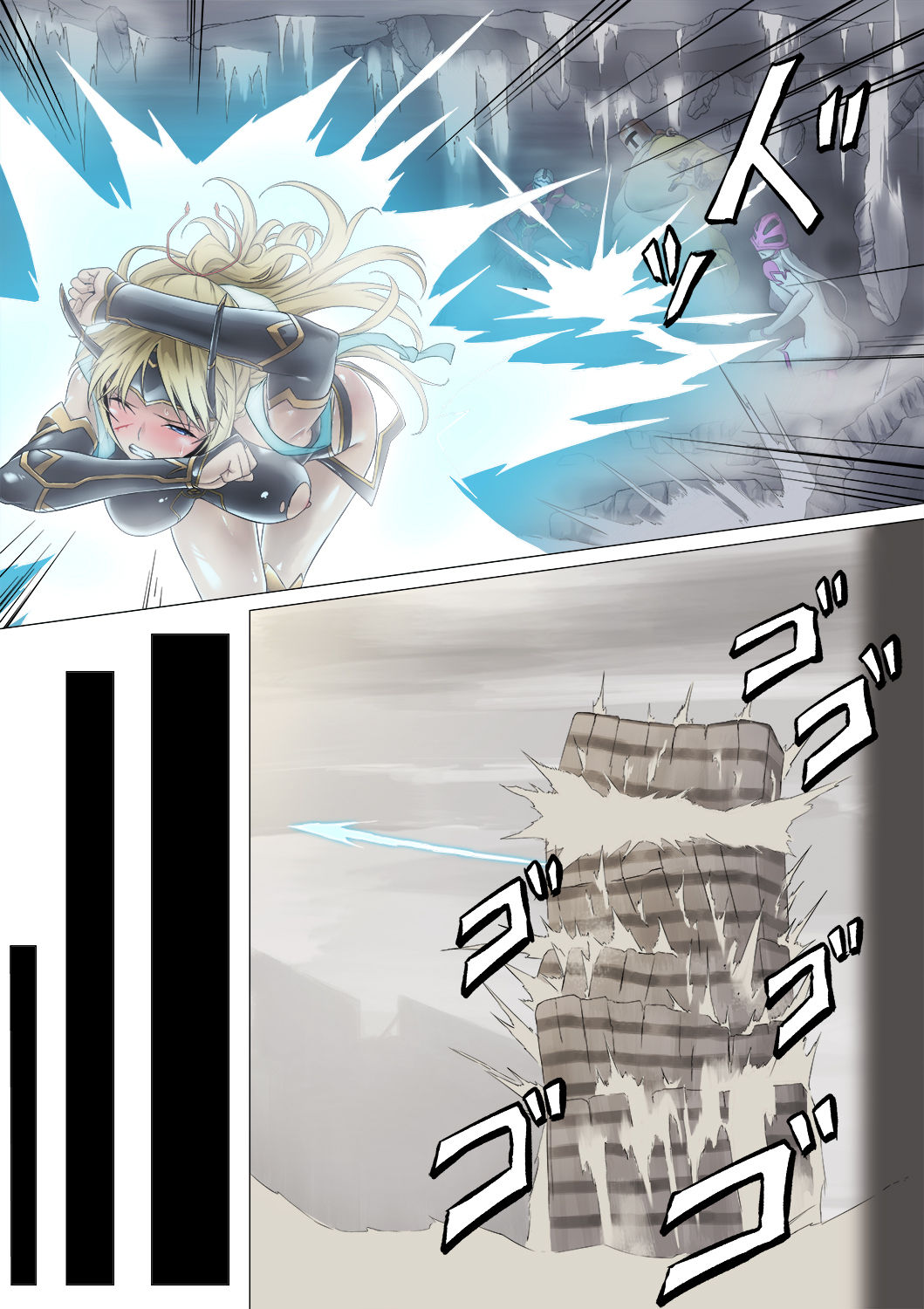 [ppkkmoon X BackyourLuck (mogO-721)] ヒロイン敗辱〜5人の敵に代わるがわる〜 EX !! 去馬塞克及補圖 (De-mosaic and add-image) Heroine Haijoku ~5-nin no Teki ni Kawarugawaru~ | Heroine Violation: Swapped Between 5 Enemies[Chinese][with 雷电将军汉化] page 35 original parody - bestiality monster hentai manga - read online free