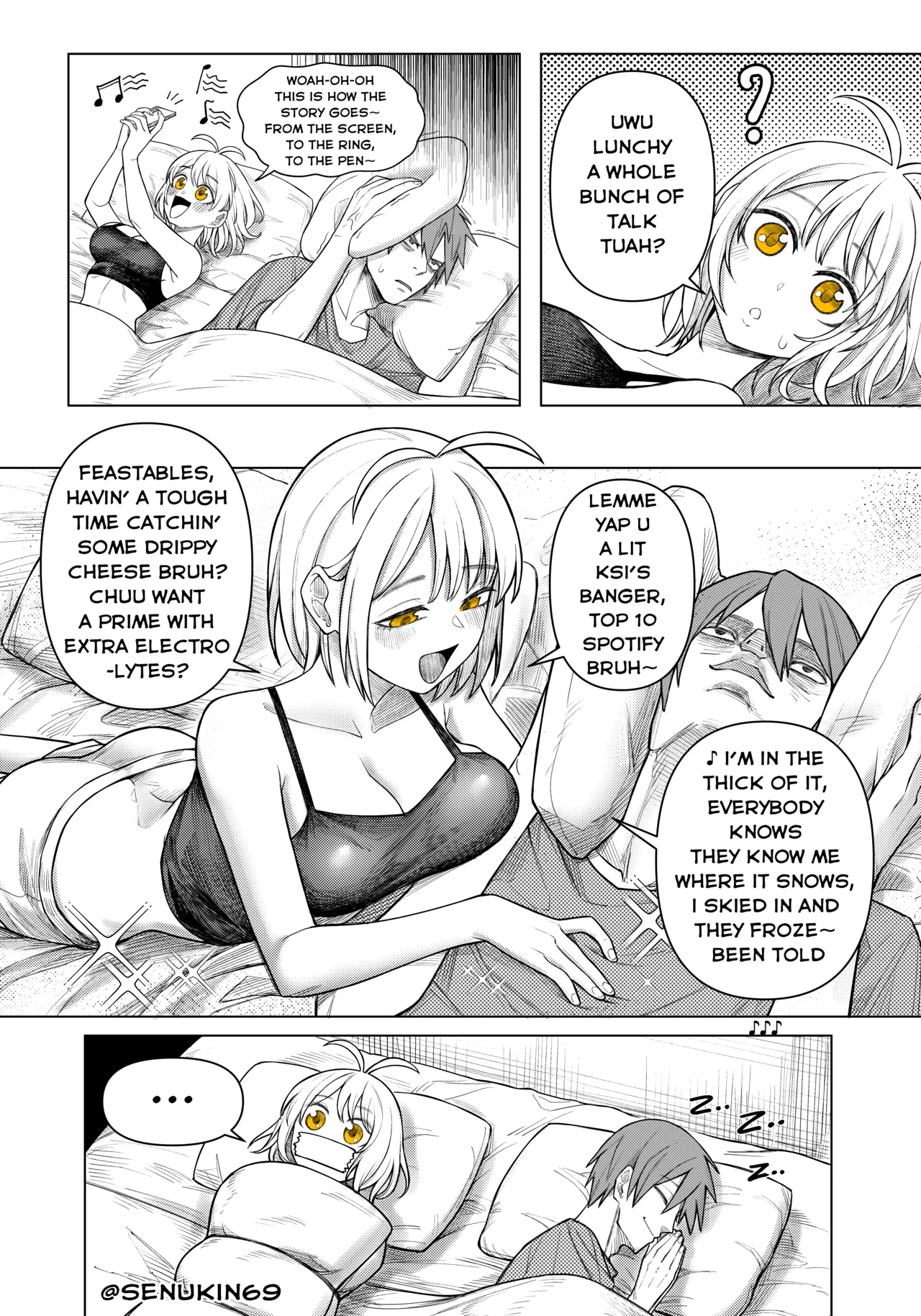 Brainrot Girlfriend page 46 original parody - sole female sole male hentai manga - read online free