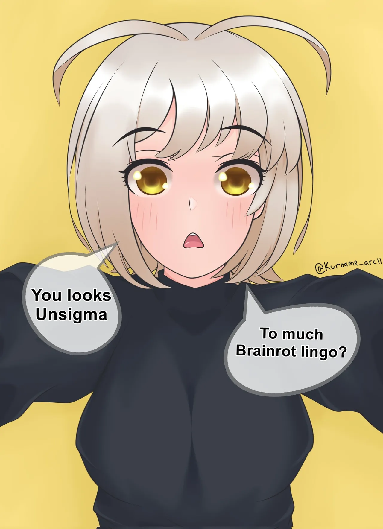 Brainrot Girlfriend page 57 original parody - big breasts hotpants hentai manga - read online free