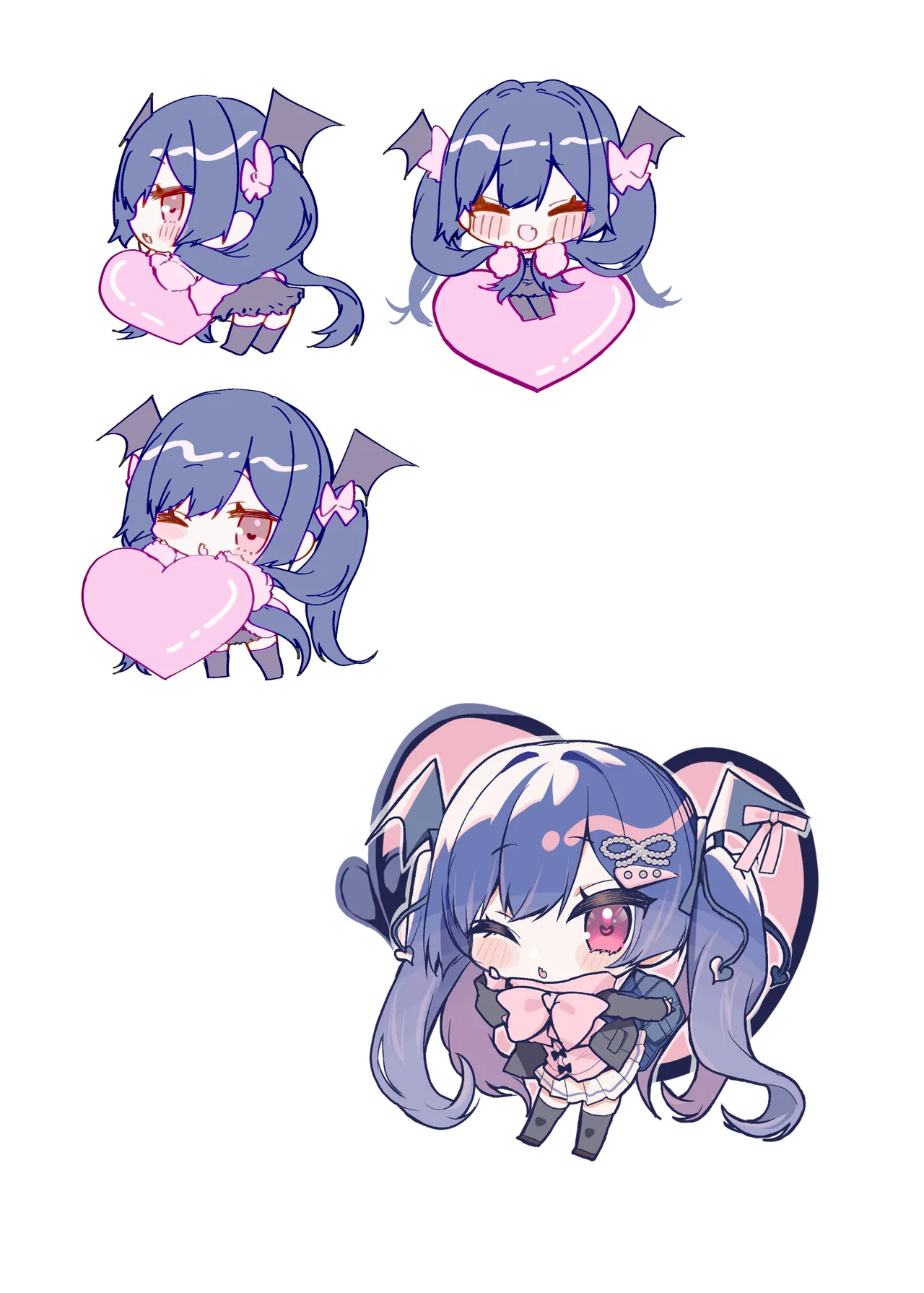 Koakuma-chan no Kougeki! 8 + Omake Hon page 26 original parody - kissing big breasts hentai manga - read online free