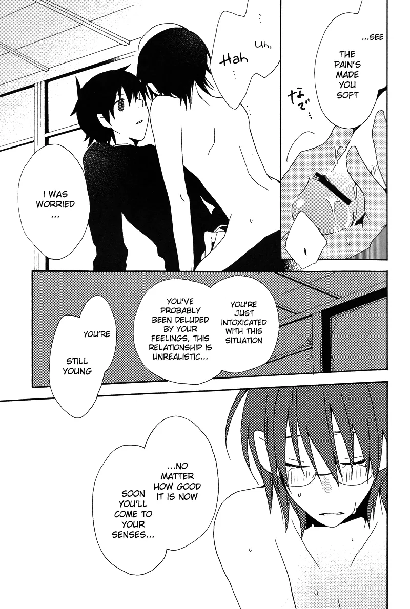 Hakanashigoto Wa Kanagoto page 19 featuring nozomu itoshiki sayonara zetsubou sensei parody - schoolboy uniform glasses hentai manga - read online free