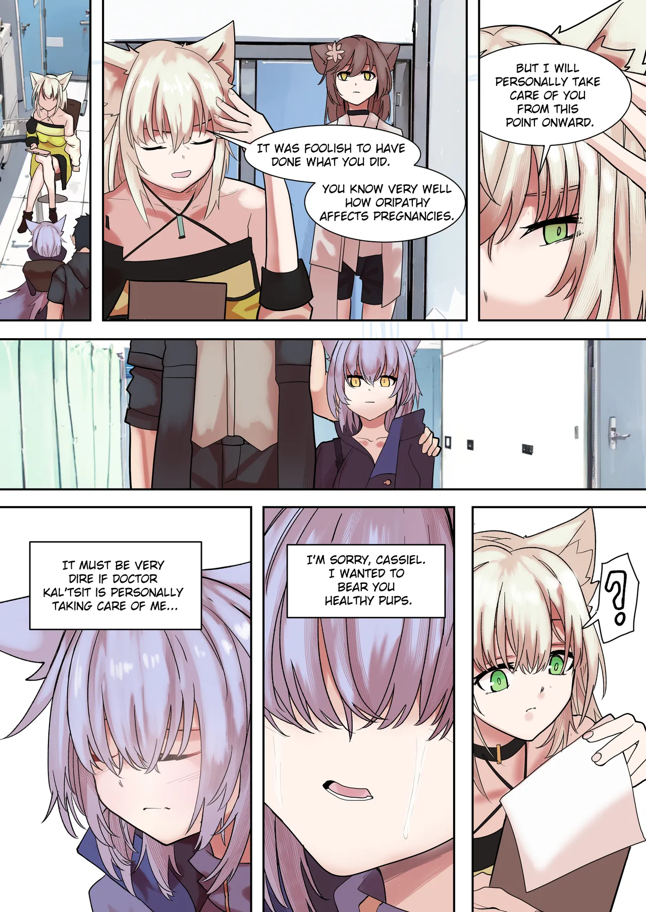 A Messenger's Healing page 23 featuring provence arknights parody - kissing big breasts hentai manga - read online free